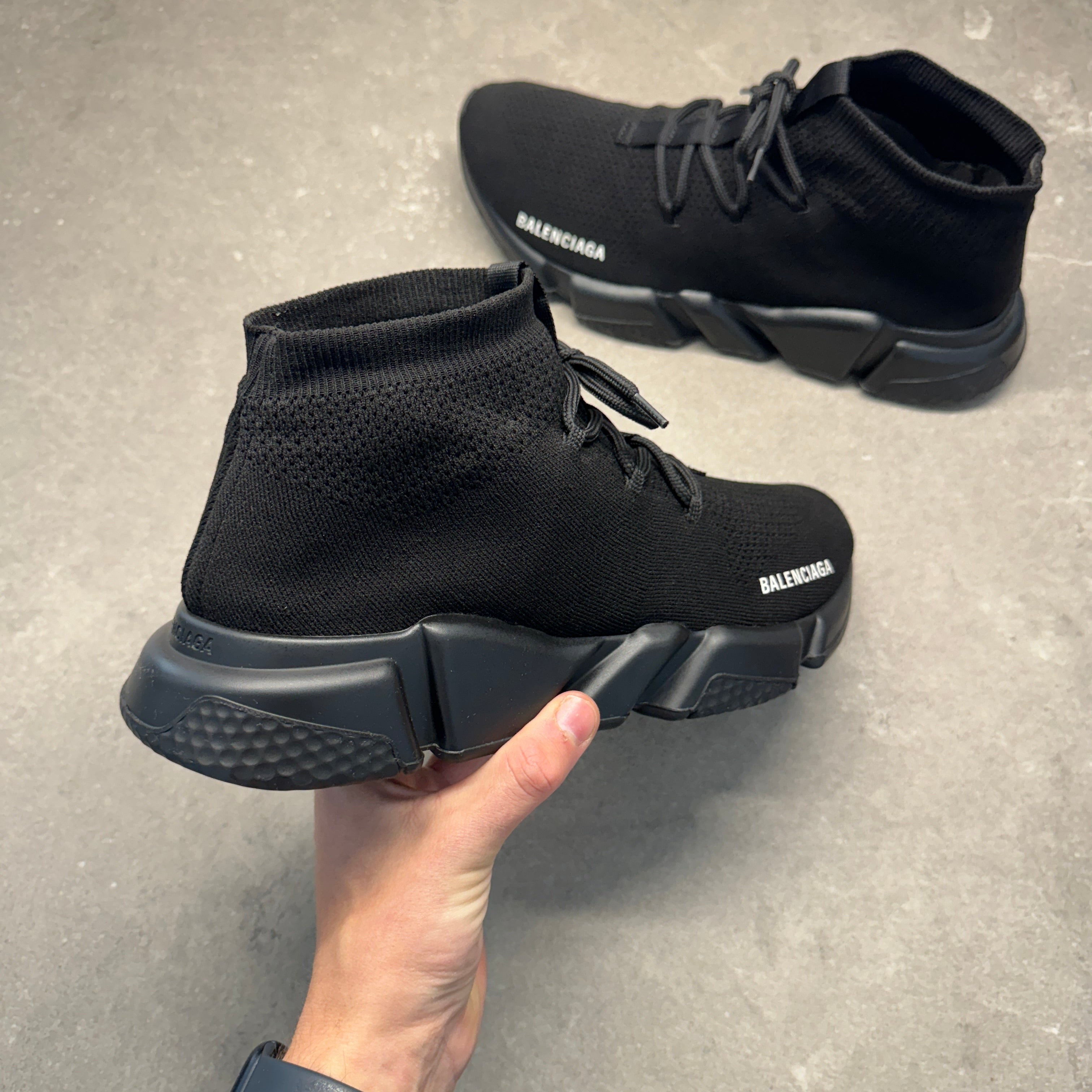 BALENCIAGA MENS SPEED BLACK EU 44 (FIT A UK 11) – Lovedkicks