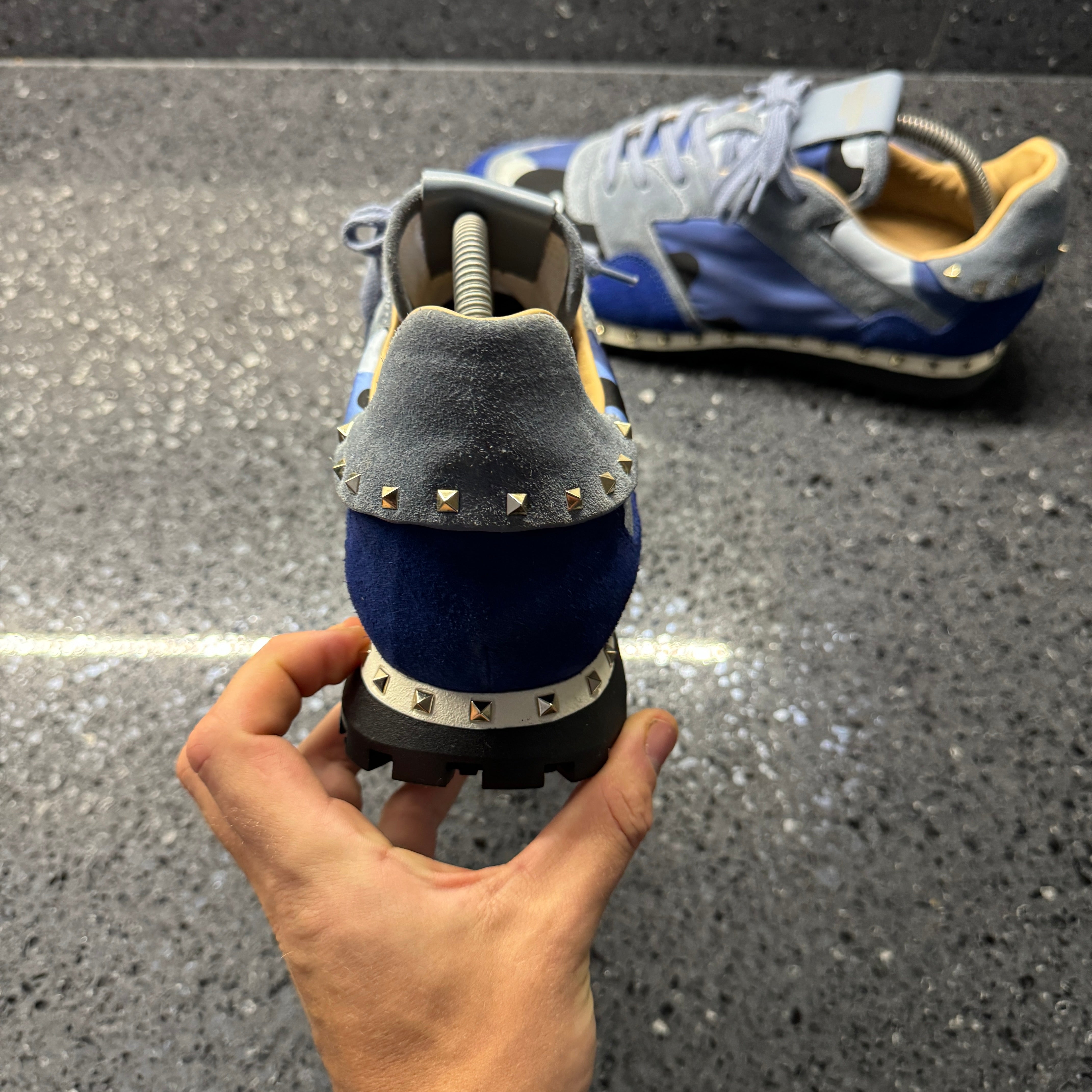 Valentino Rockstud Blue Valentino Trainers VALENTINO MENS ROCKSTUD