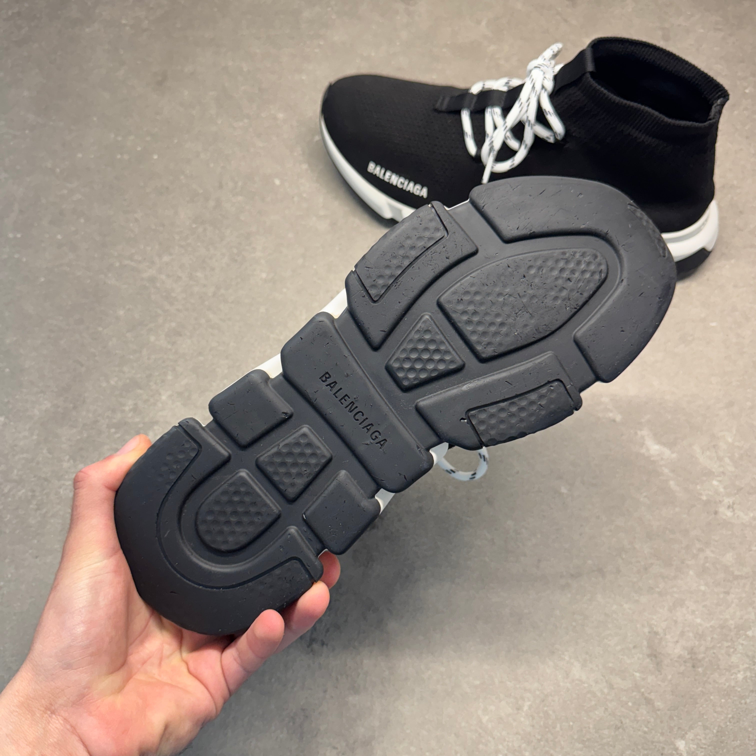 BALENCIAGA Speed Trainer 44 黒 BALENCIAGA MENS SPEED BLACK EU 44 (FIT A UK 10 / 10.5