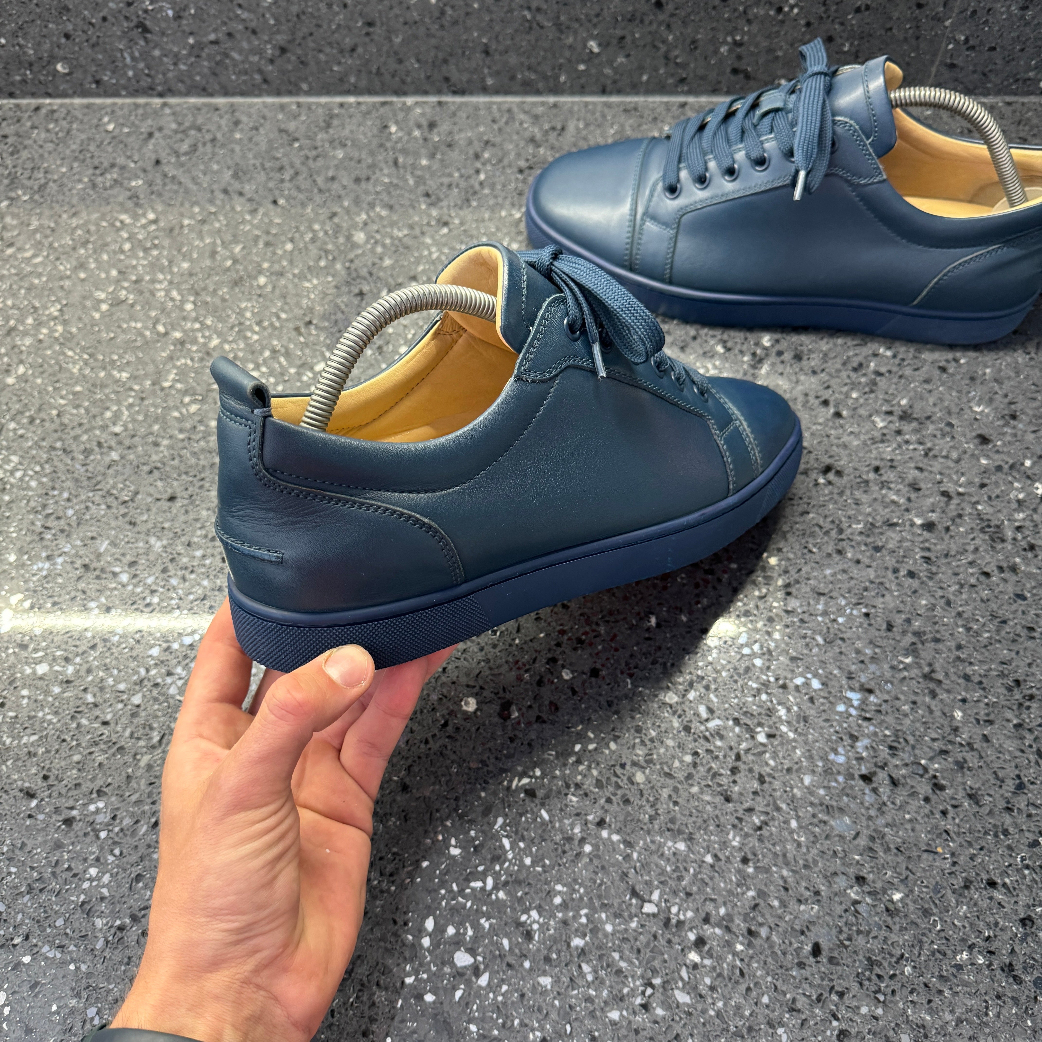 CHRISTIAN LOUBOUTIN MENS LOUIS JUNIORS NAVY EU (FIT A UK 8)