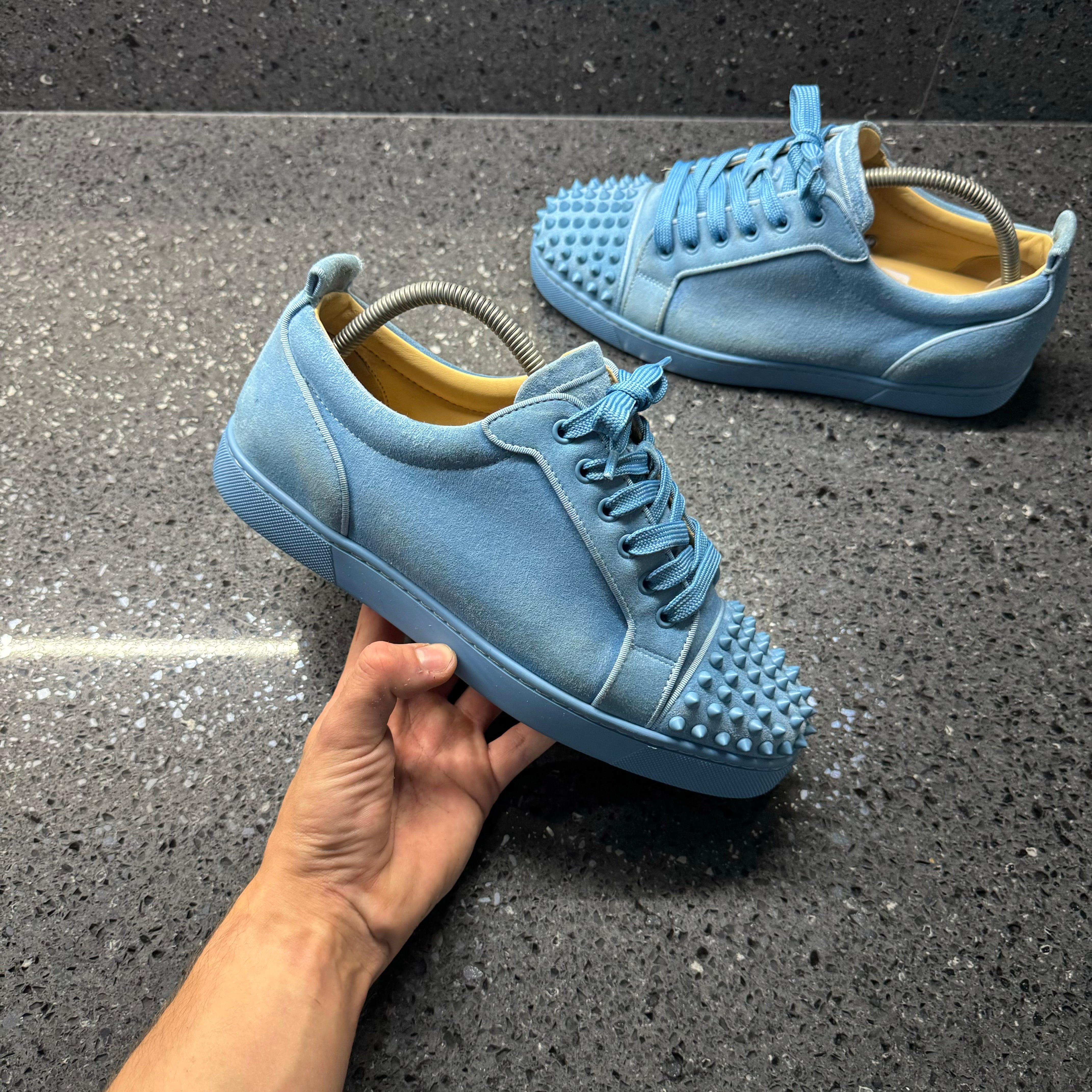 Royal Blue Sneakers Blue Spiked Red Bottoms Shop Royal Blue Red