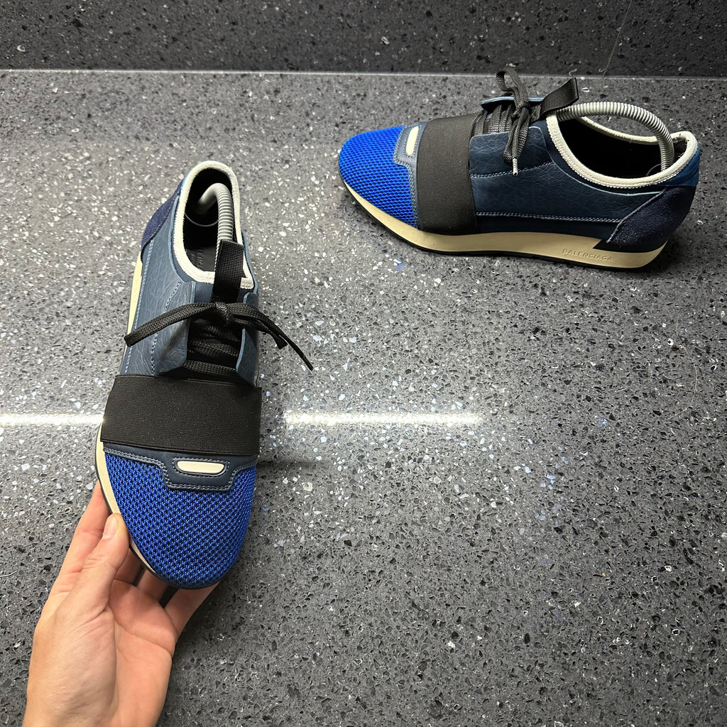 Balenciaga race runners mens blue shop