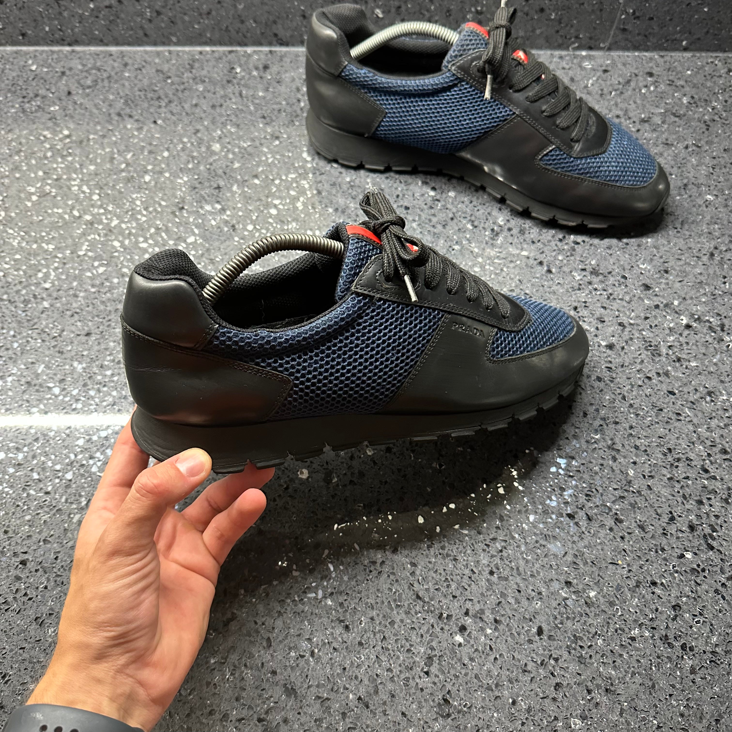 Black shop prada runners