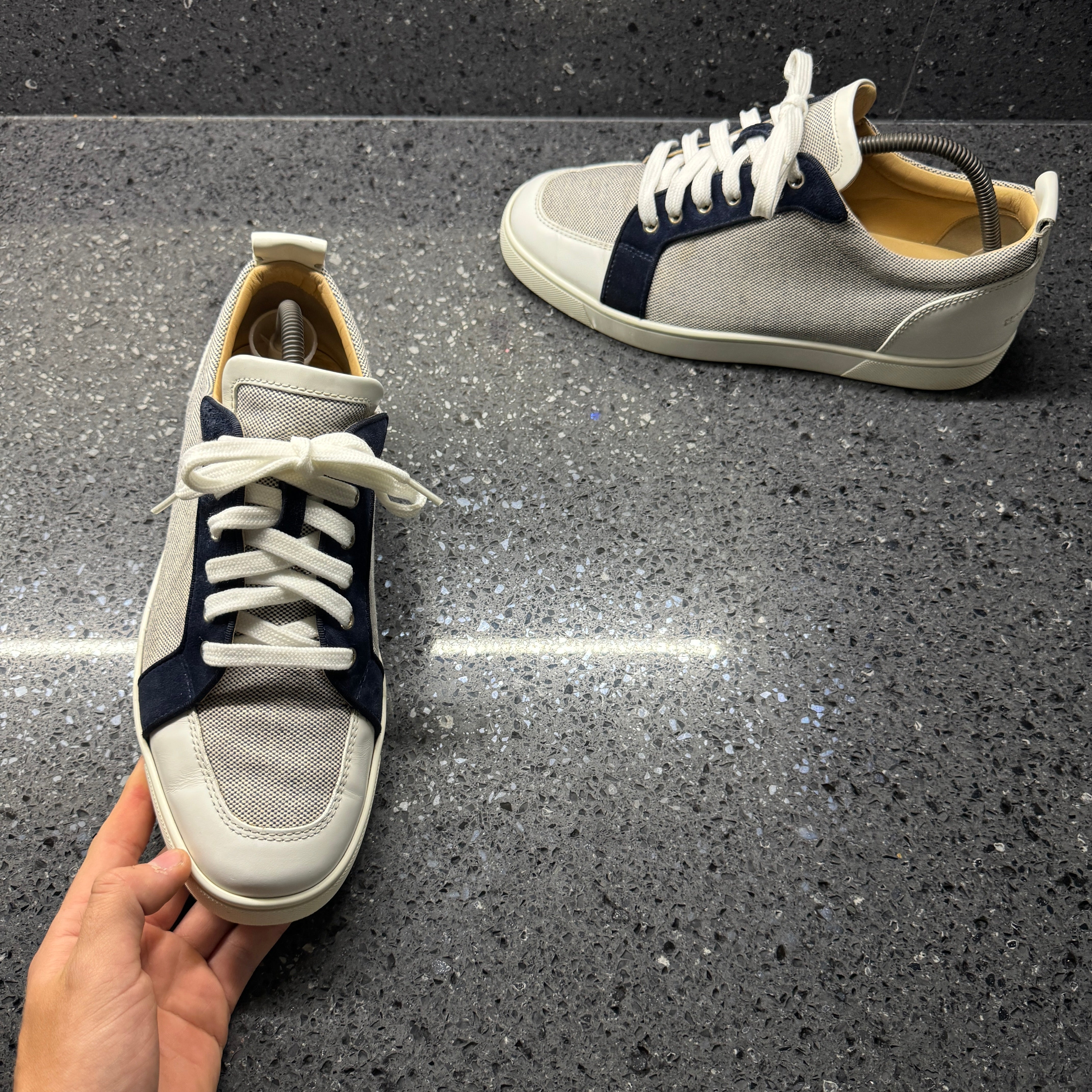 CHRISTIAN LOUBOUTIN MENS RANTULOW WHITE EU 43 (FIT A UK 9 / 9.5 