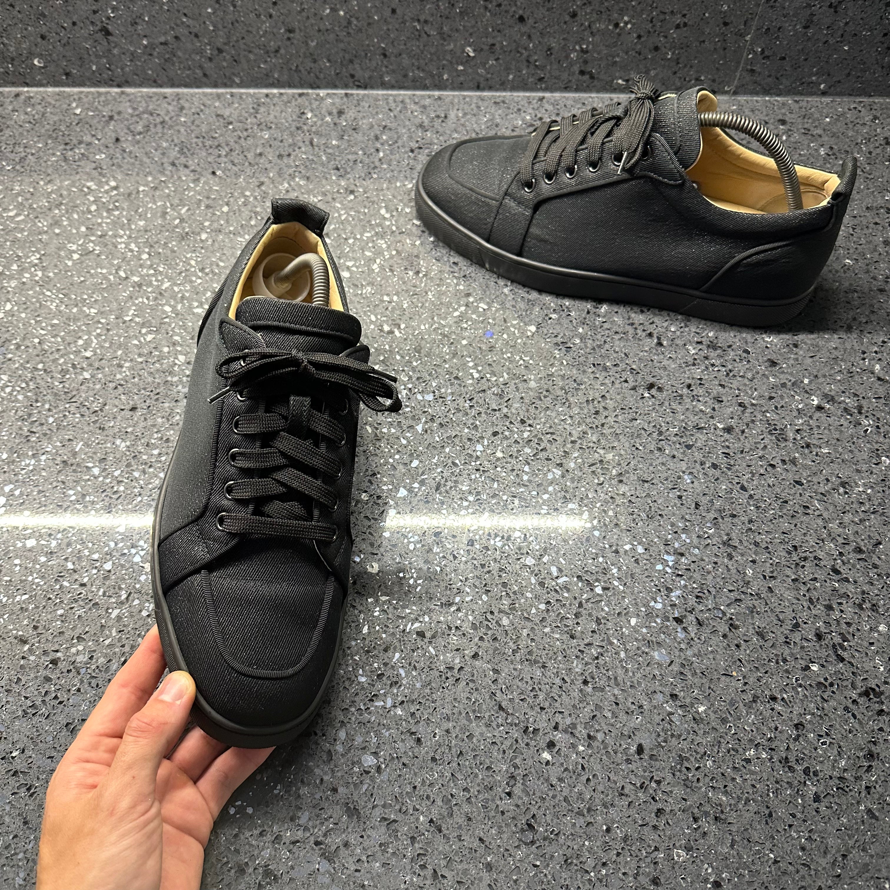 CHRISTIAN LOUBOUTIN MENS RANTULOW BLACK EU (FIT A UK UK 8)