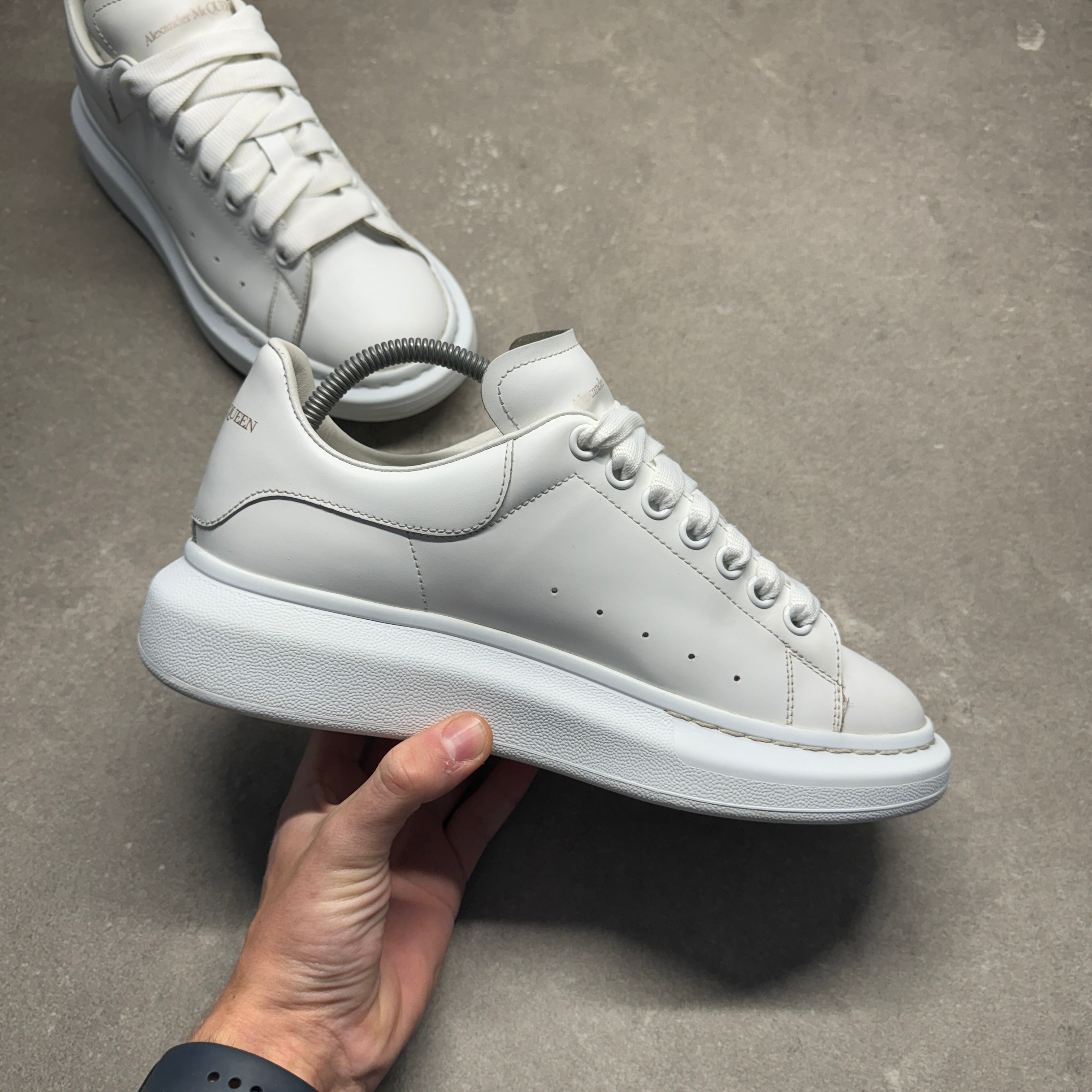 Alexander Mcqueen Sneakers All White McQueen Oversized Sneakers