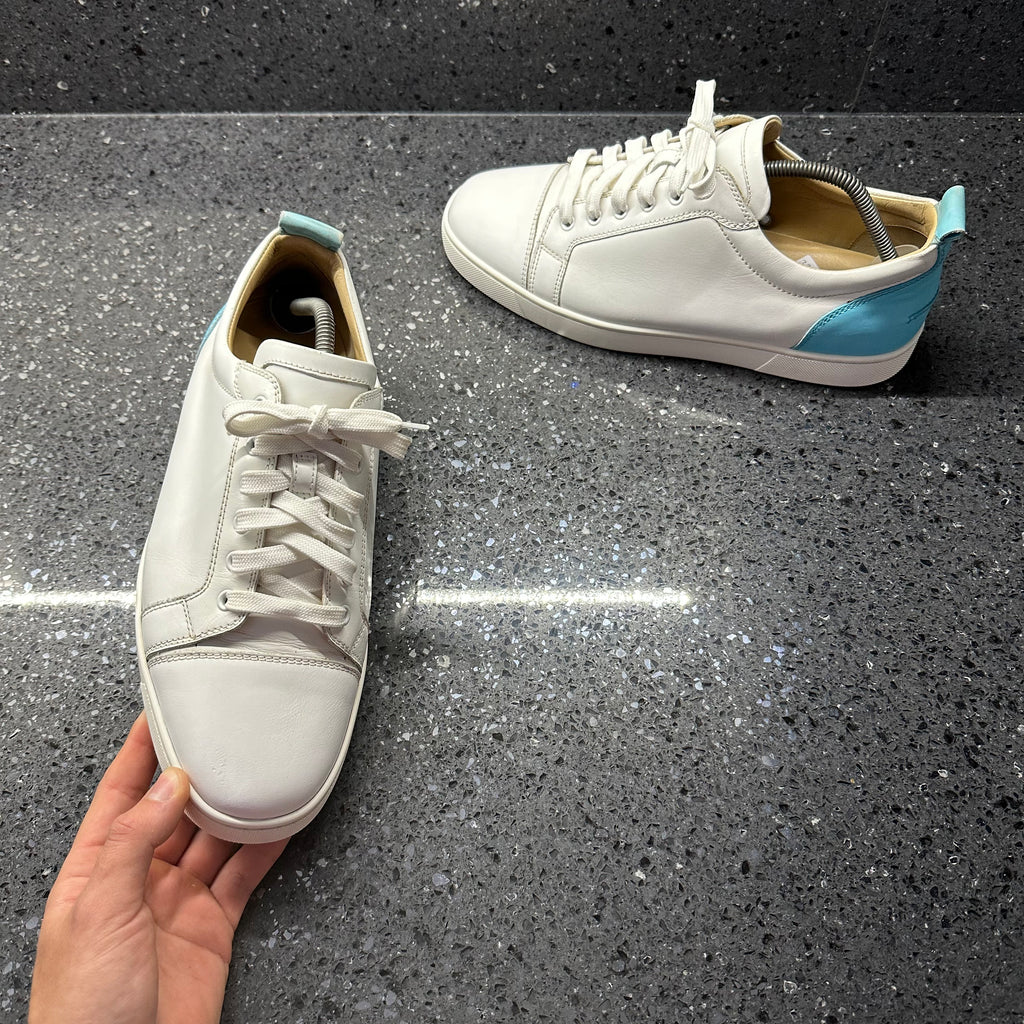 Men's white clearance low louboutins