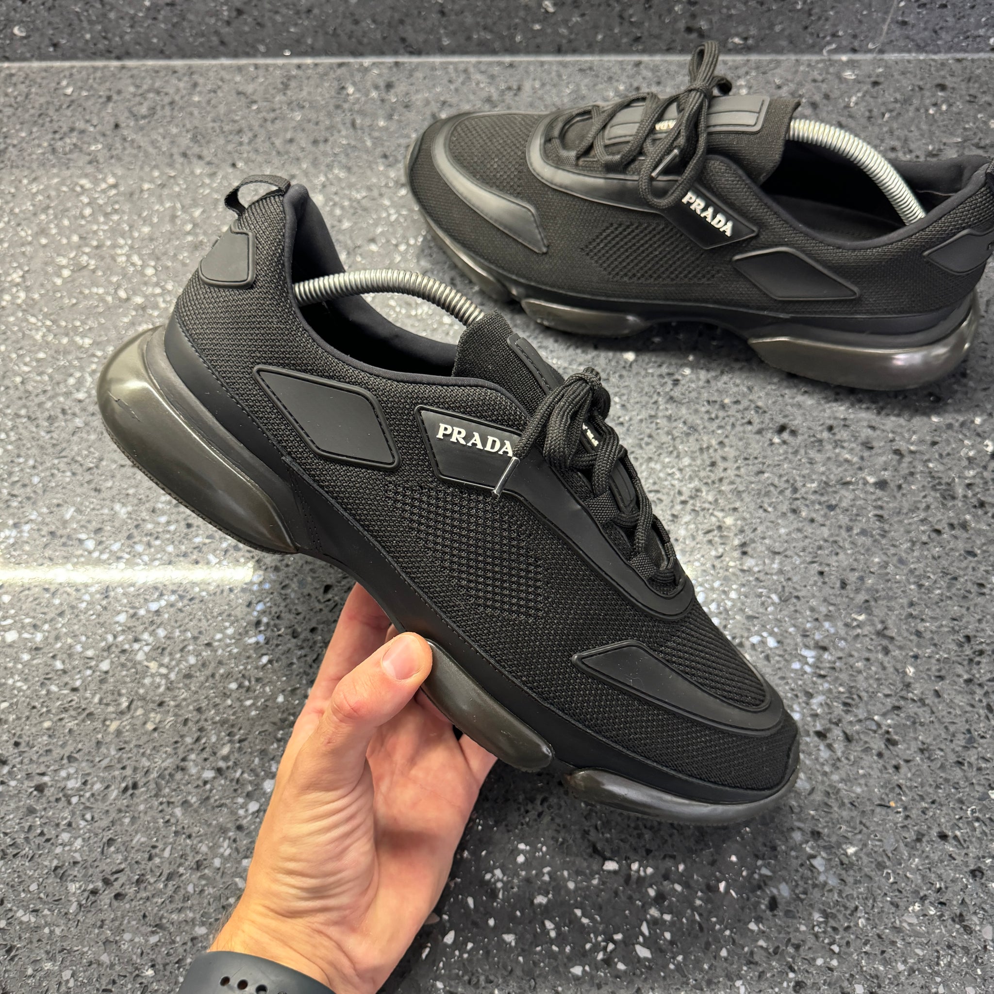 Prada cloudbust black grey best sale