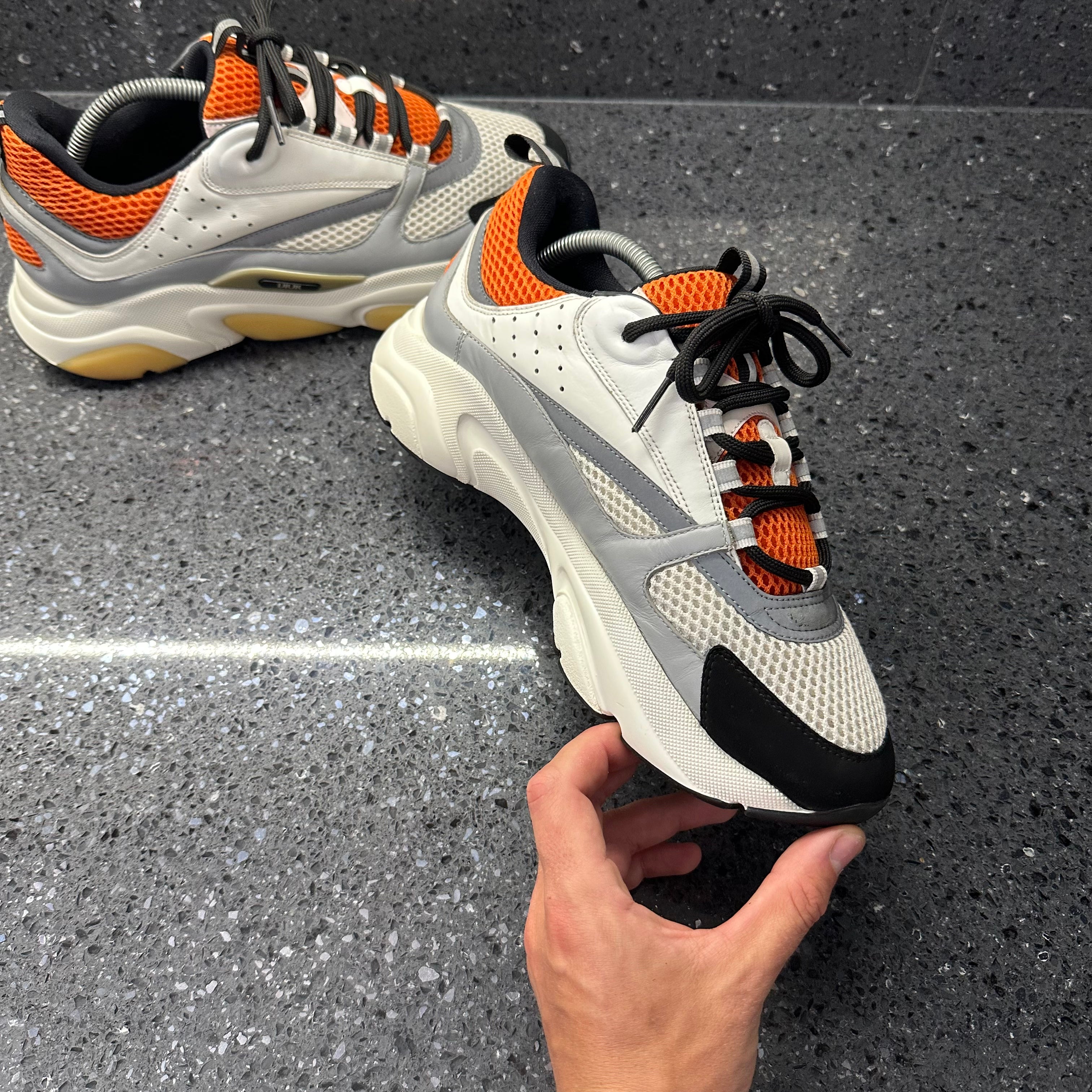 Homme Sneakers Dior B22 Sneakers Orange DIOR B22 MENS ORANGE EU 42