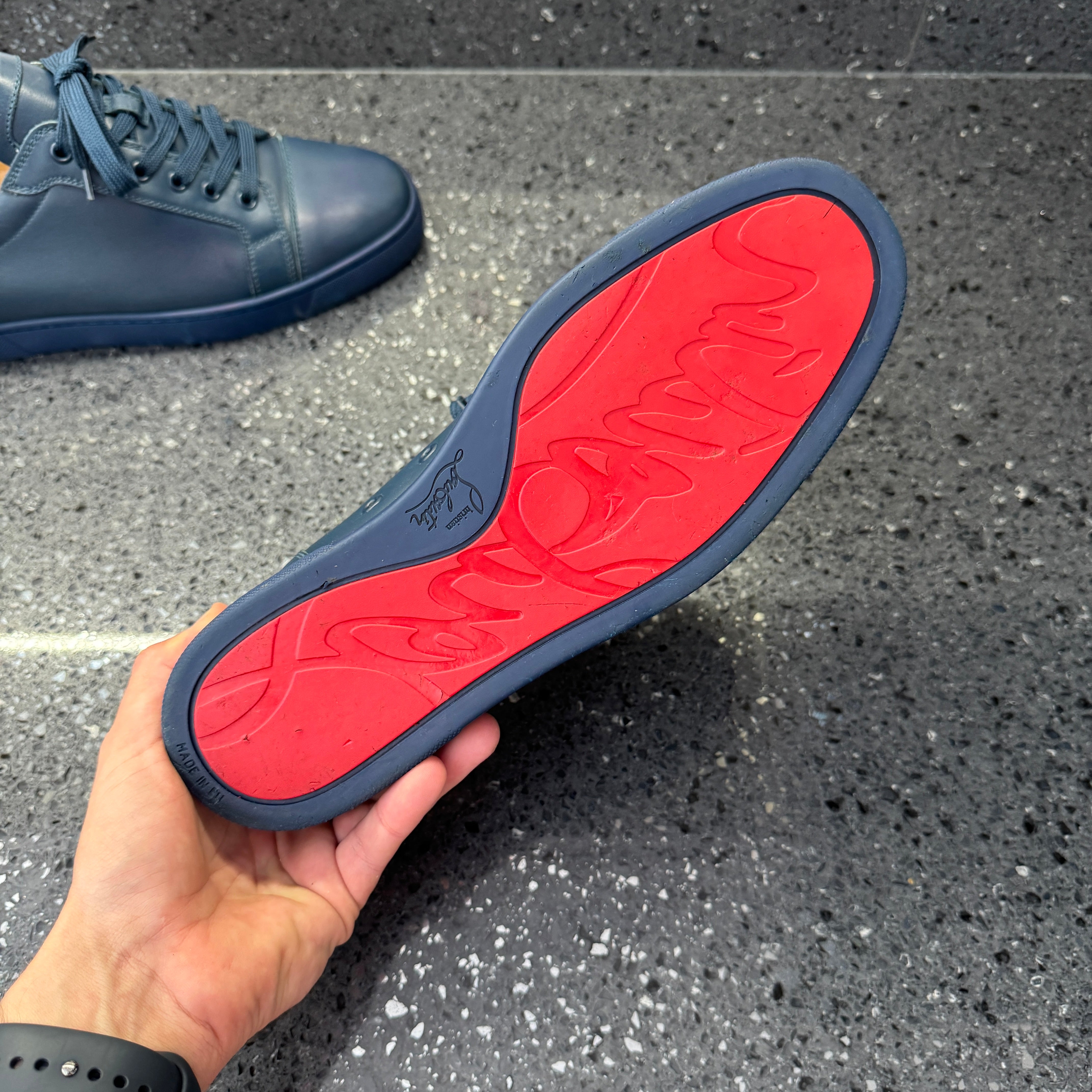 CHRISTIAN LOUBOUTIN MENS LOUIS JUNIORS NAVY EU (FIT A UK 8)