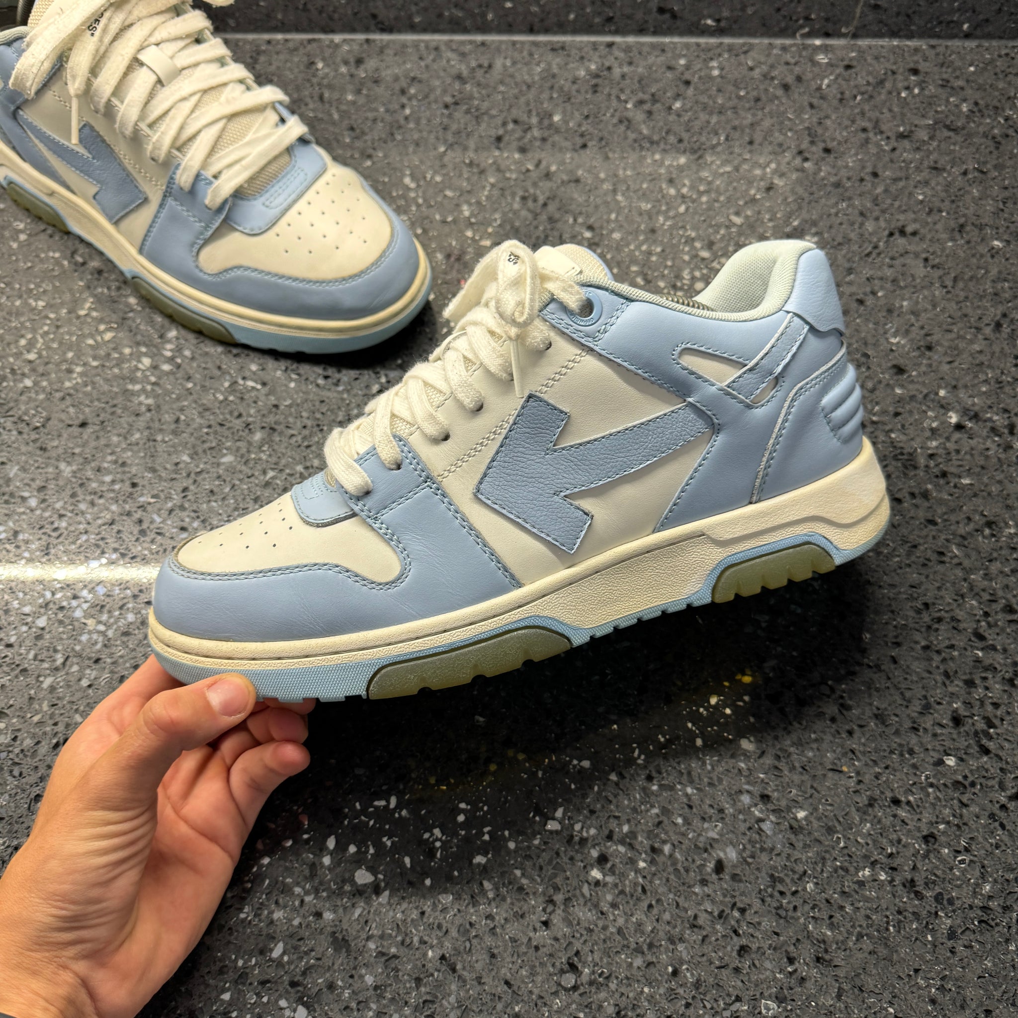 OFF-WHITE OUT OF OFFICE BLUE EU 43 (FIT A UK 9 / 9.5) – Lovedkicks