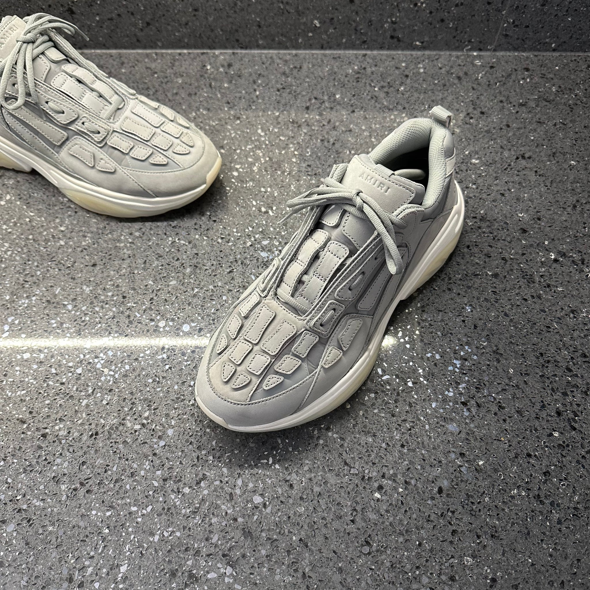 AMIRI MENS BONE RUNNERS GREY EU 45 (FIT A UK 11) – Lovedkicks