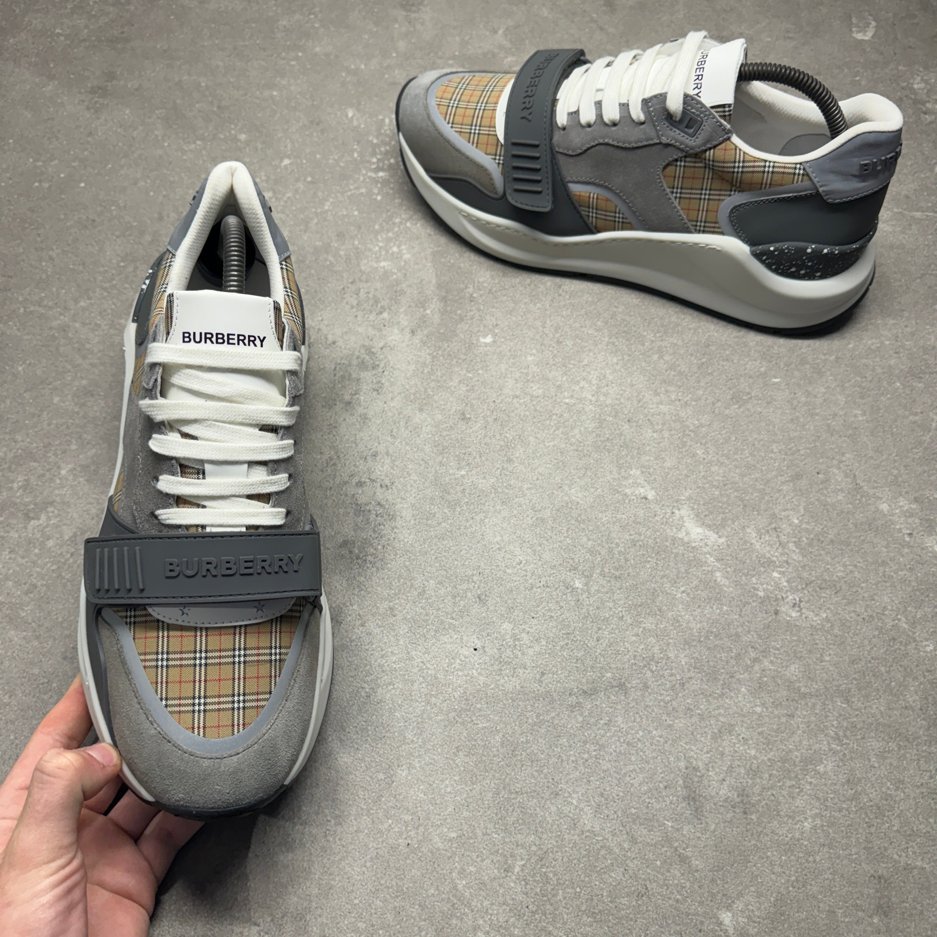 Burberry Ramsey Burberry Cotton Sneakers Burberry 'Ramsey Runner