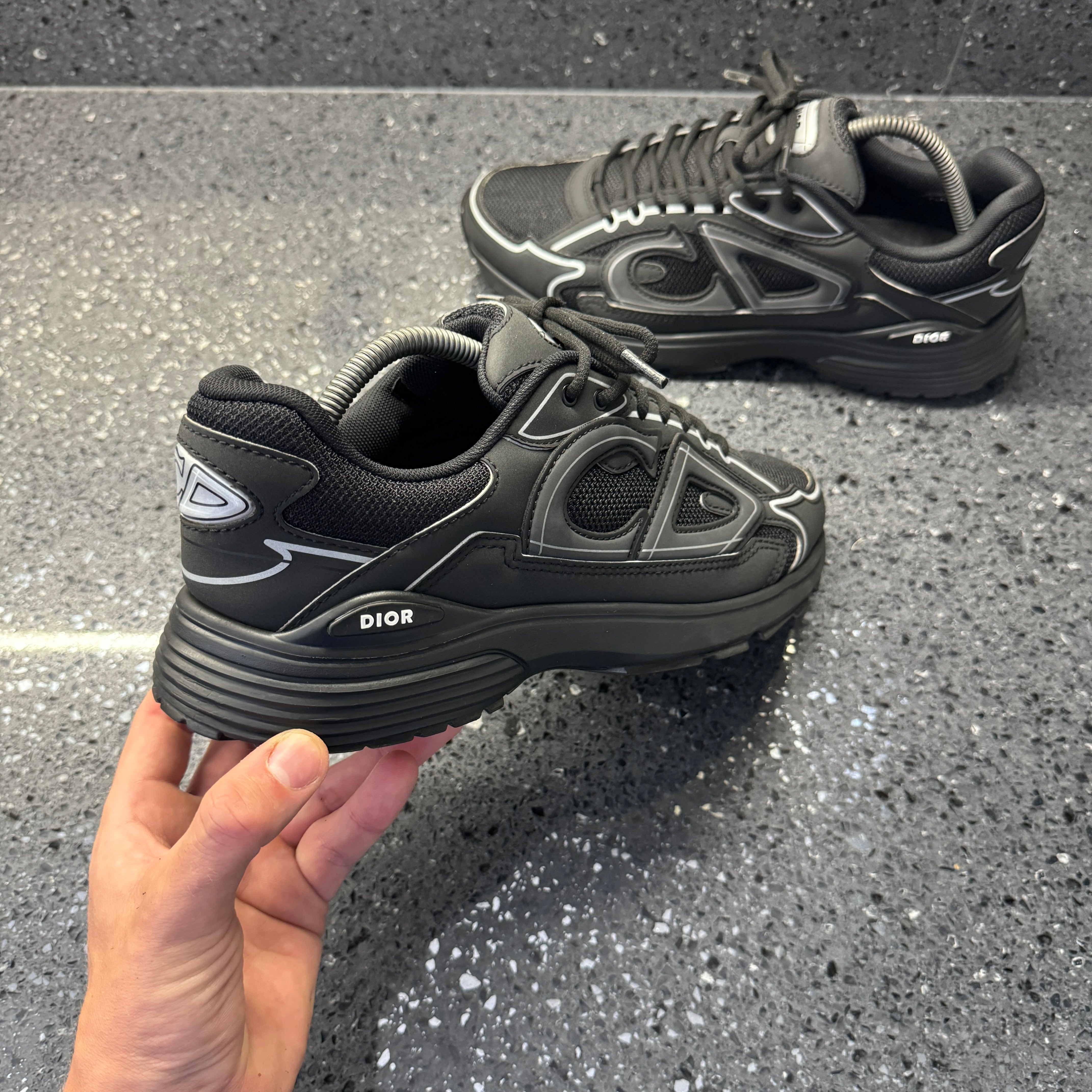 Dior Shoes Men All Black HOT Dior B30 Dior Sneakers Men DIOR B30