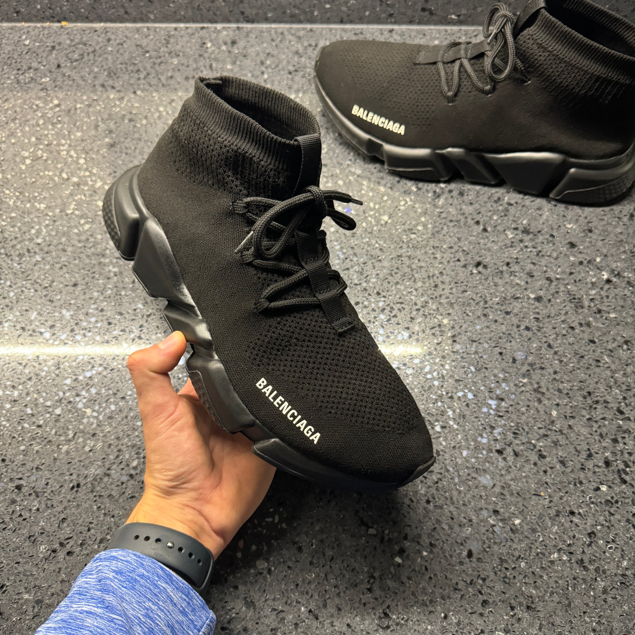 【良品】BALENCIAGA SPEED TRAINER 42 オールブラック BALENCIAGA MENS SPEED BLACK EU 42 (FIT A UK 9) – Lovedkicks