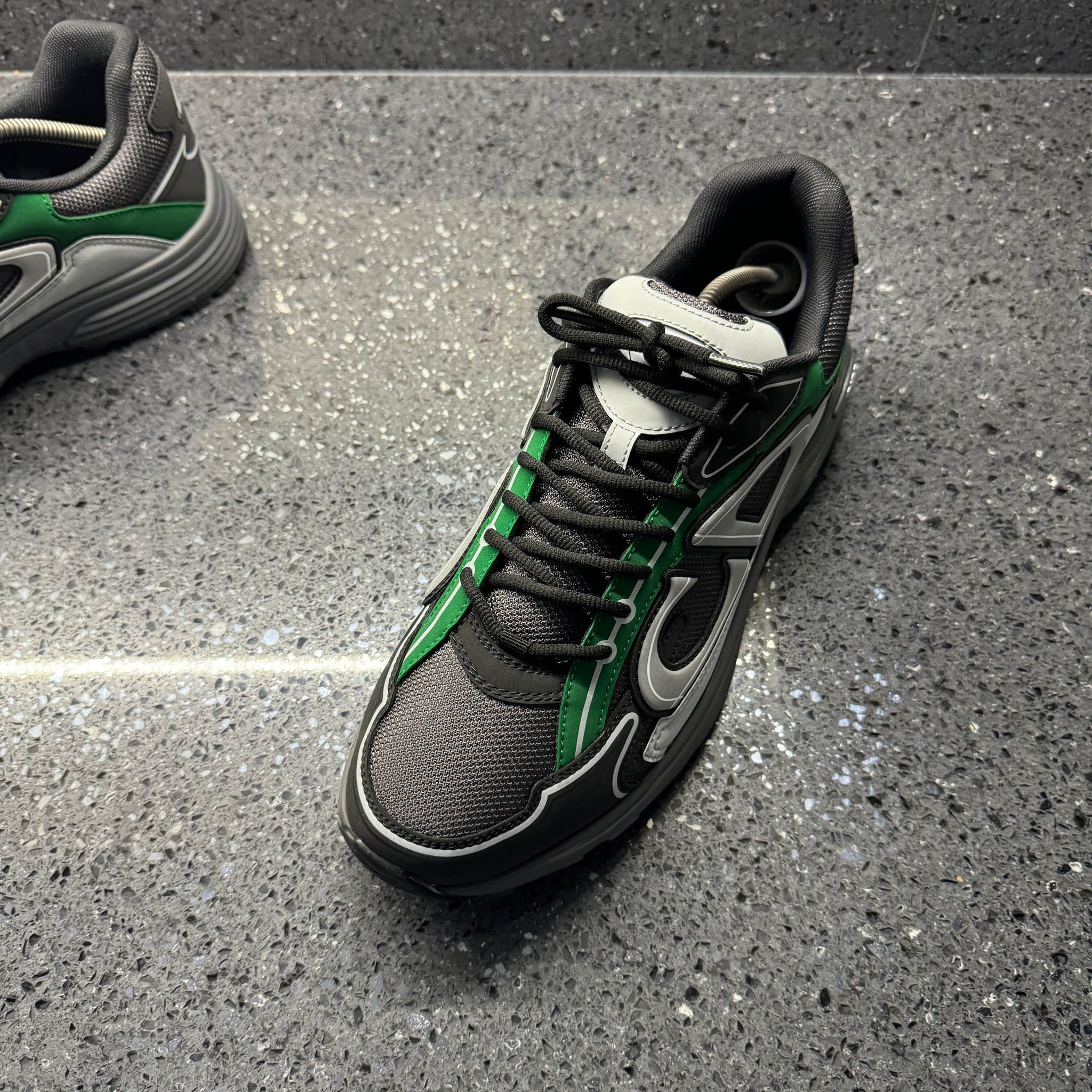 Shoes Dior B22 Black And Green Dior B22 Lime Green Black And Lime