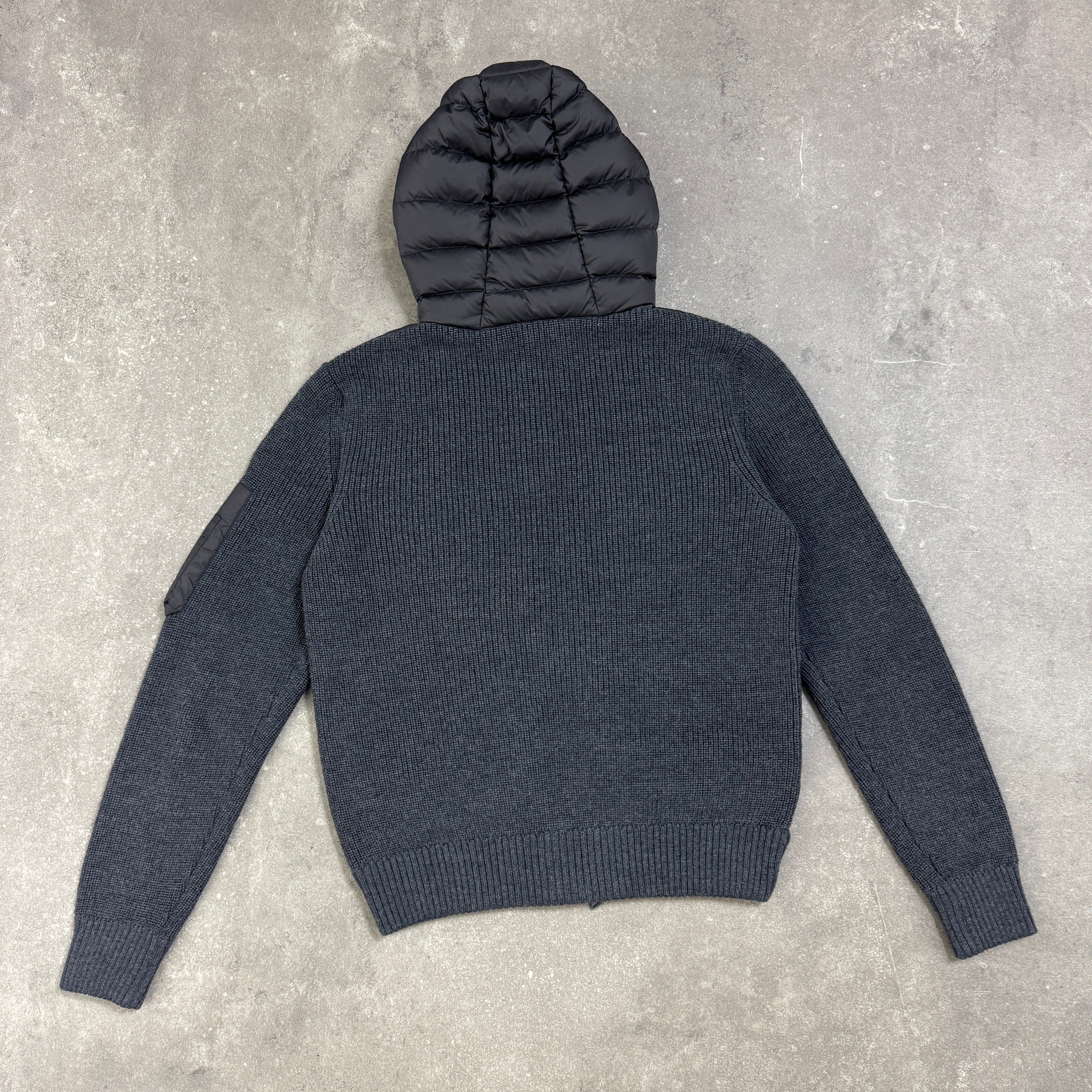 MONCLER HYBRID CARDIGAN GREY M (FITS S/M) – Lovedkicks