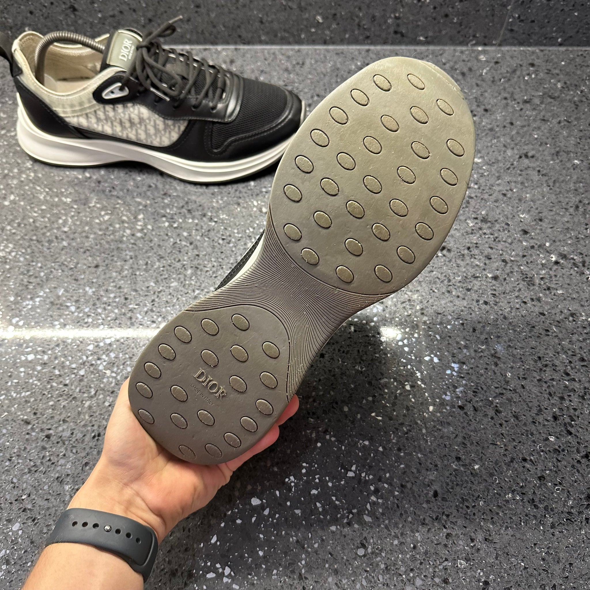 Grey Dior Golf Shoes DIOR B25 MENS BLACK EU 43 (FIT A UK