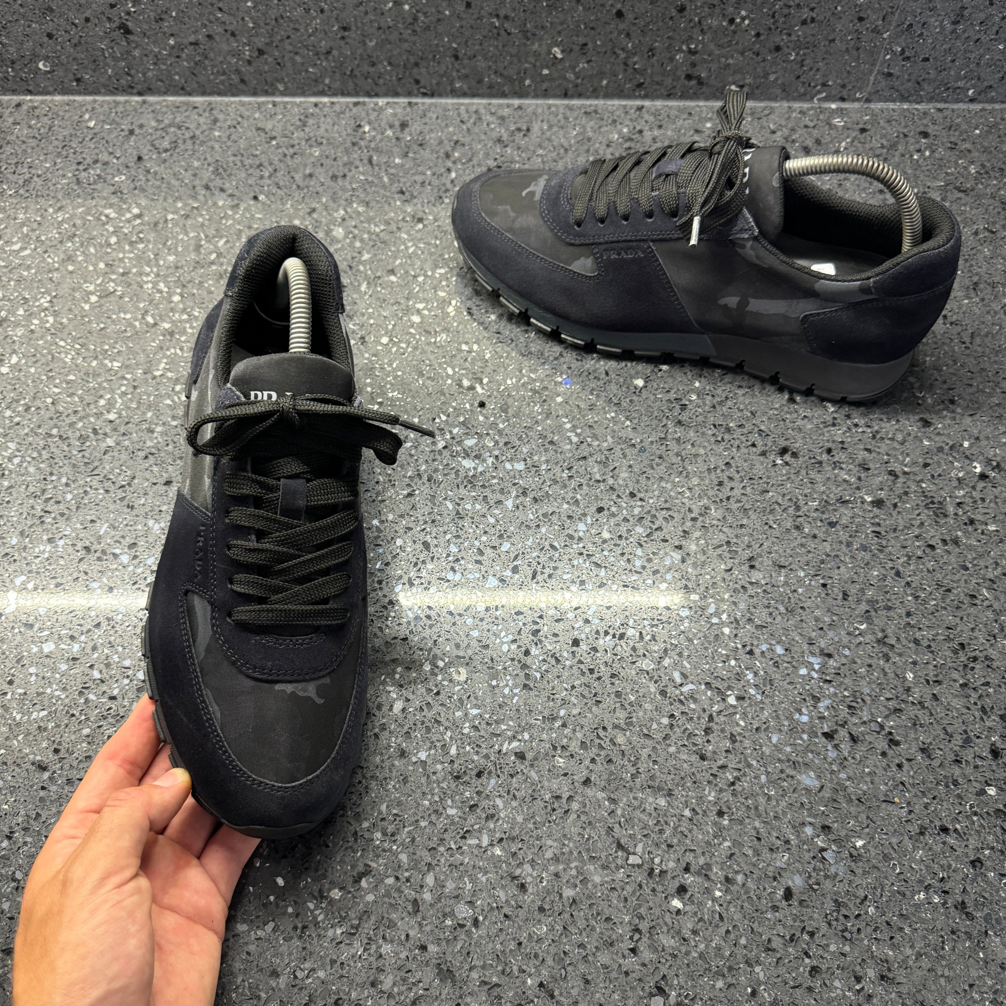 Suede Camo Prada Runners PRADA MATCHRACE SNEAKERS SHOES 2EG346