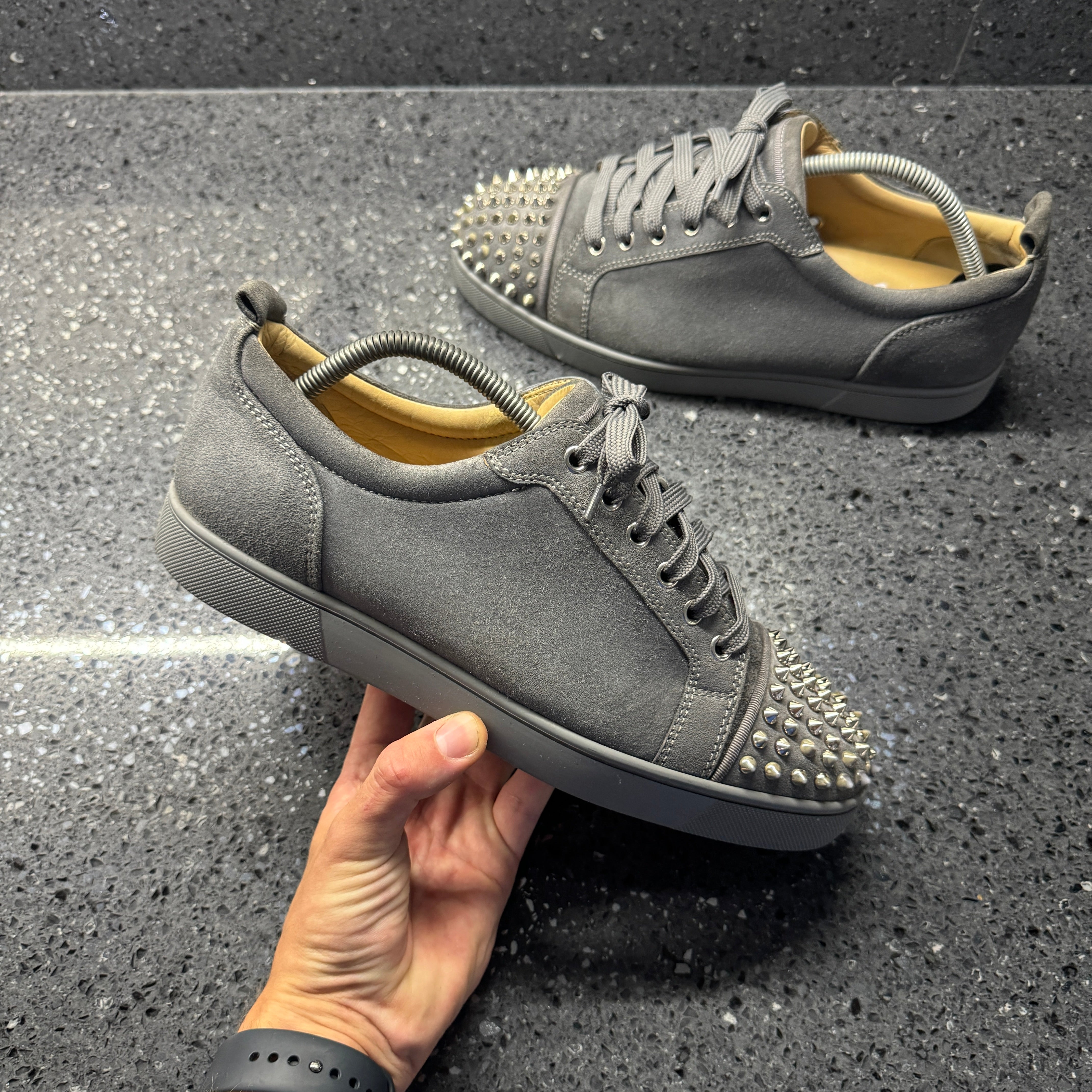 Louis Vuitton Red Bottom Louboutin Black Mens Shoes Spike Sock