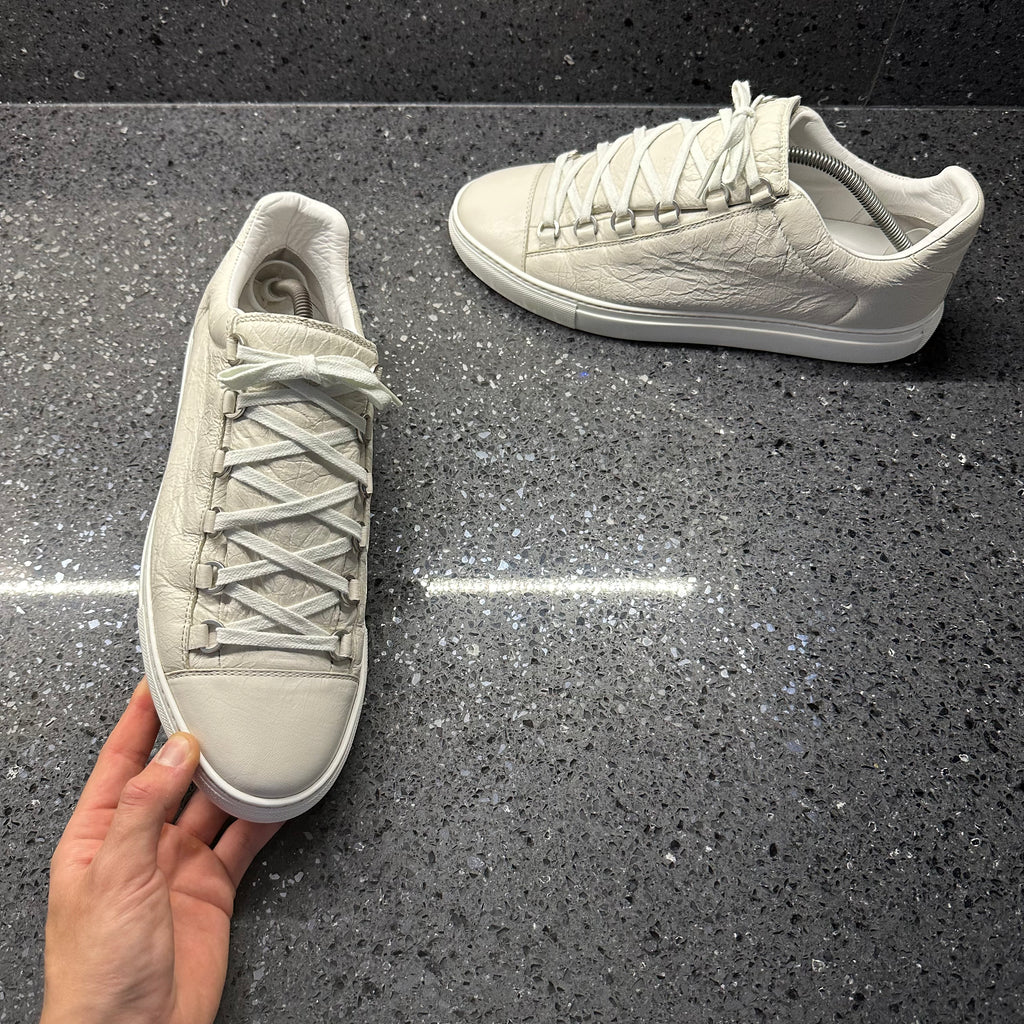 BALENCIAGA MENS ARENA WHITE EU 43 FIT A UK 9 9.5 Lovedkicks