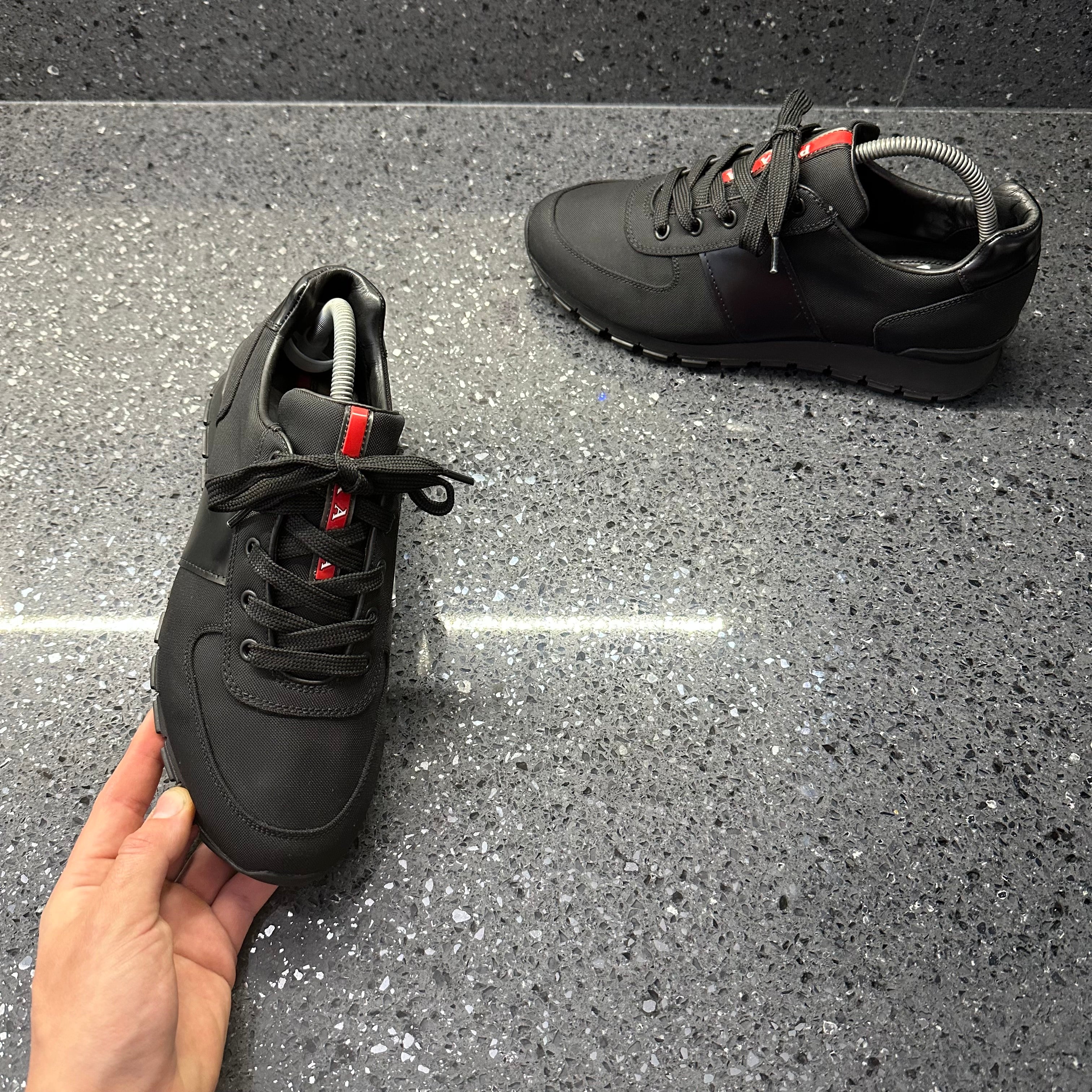 Mens black hotsell prada runners