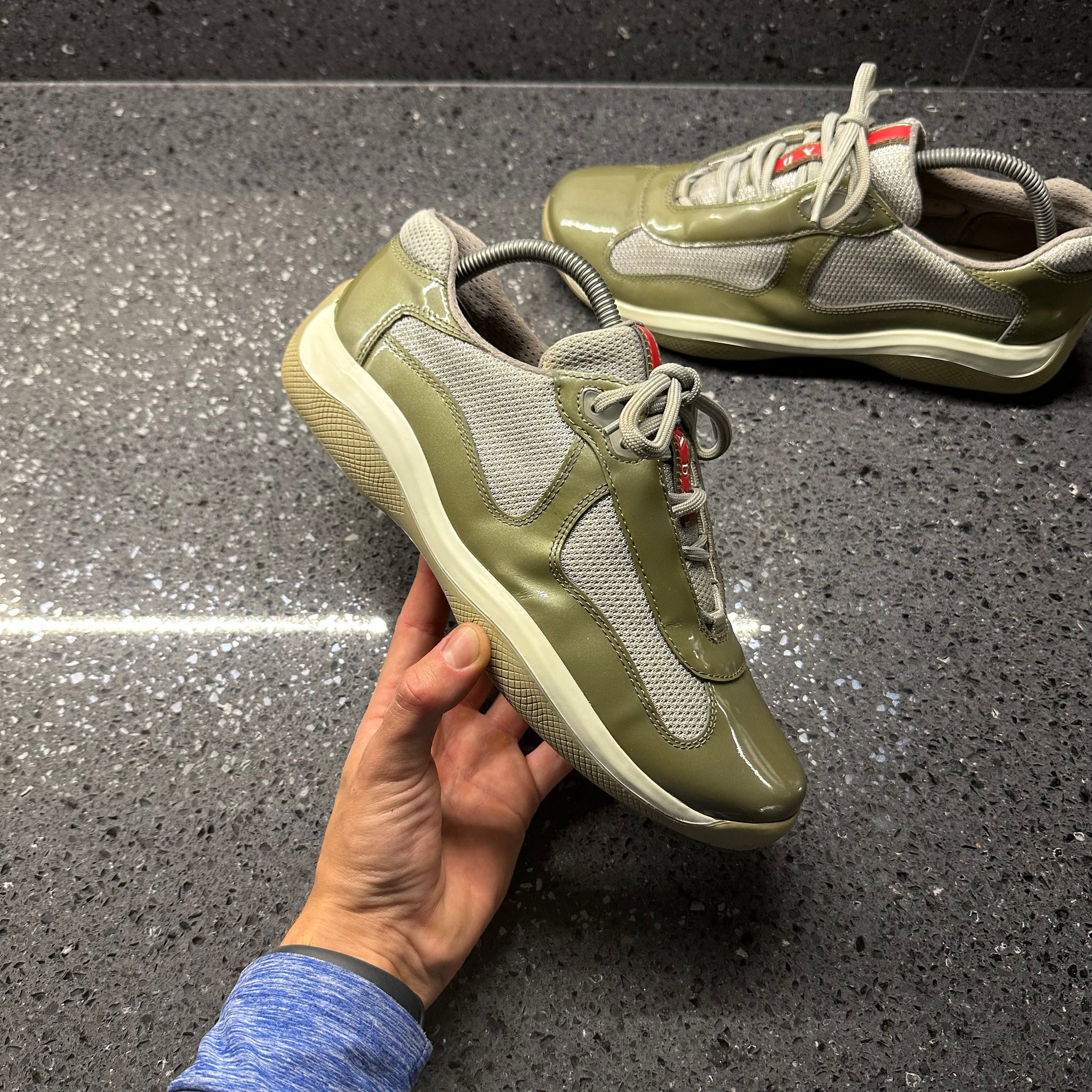 PRADA MENS CUPS OLIVE EU 40.5 (FIT A UK 7.5 / 8) – Lovedkicks