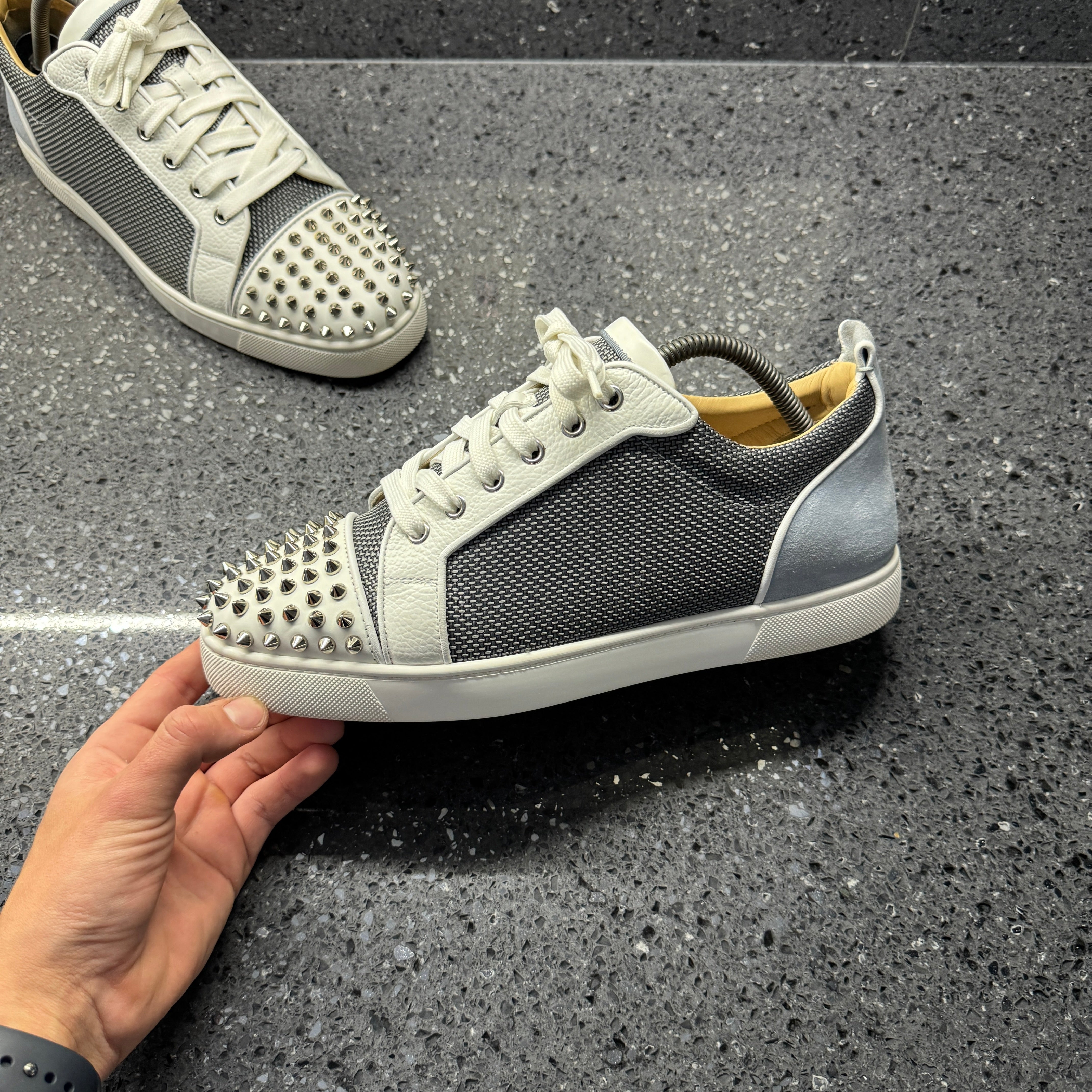 Louboutin Louis Junior Spikes Louboutin Mens White Spikes