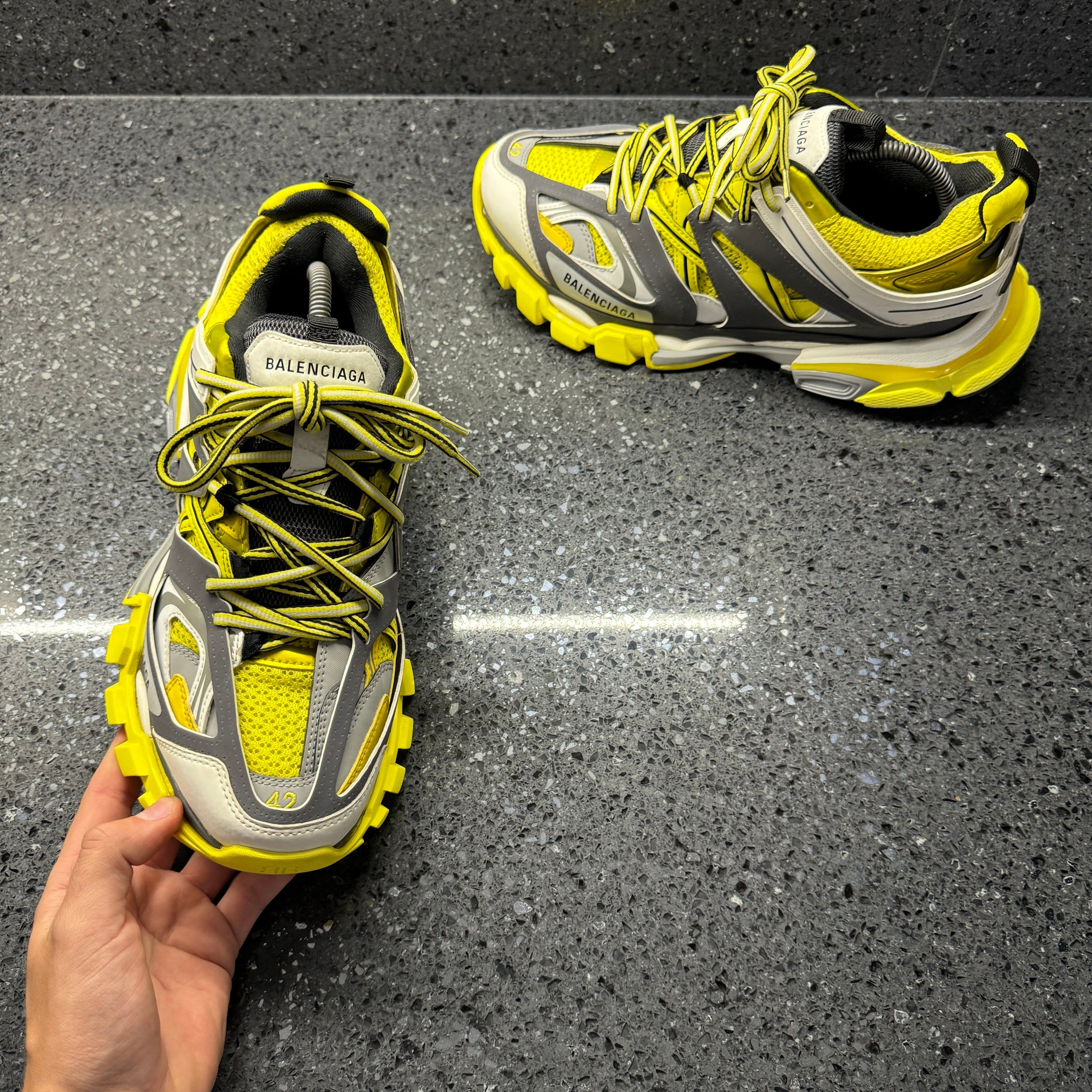 Track Trainers Black Yellow Balenciaga Track BALENCIAGA MENS TRACK