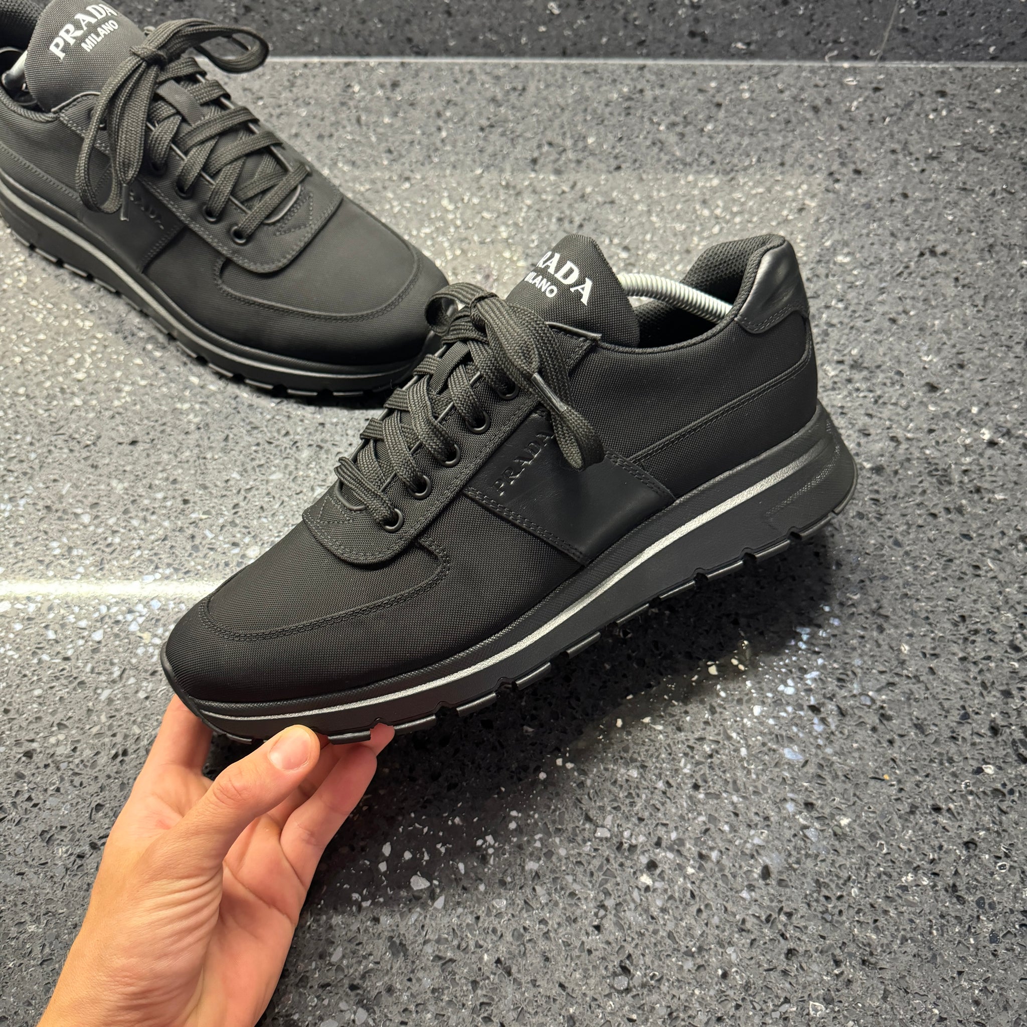 Prada Sneaker Prada Runners Mens Black Prada Running Sneakers