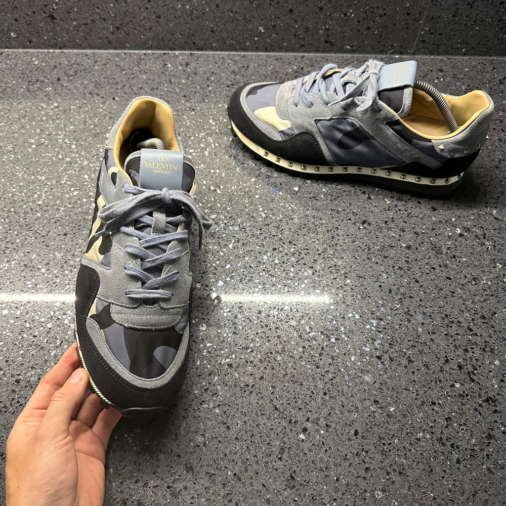 VALENTINO MENS ROCKSTUD GREY EU 43 FIT A UK 9 9.5 Lovedkicks