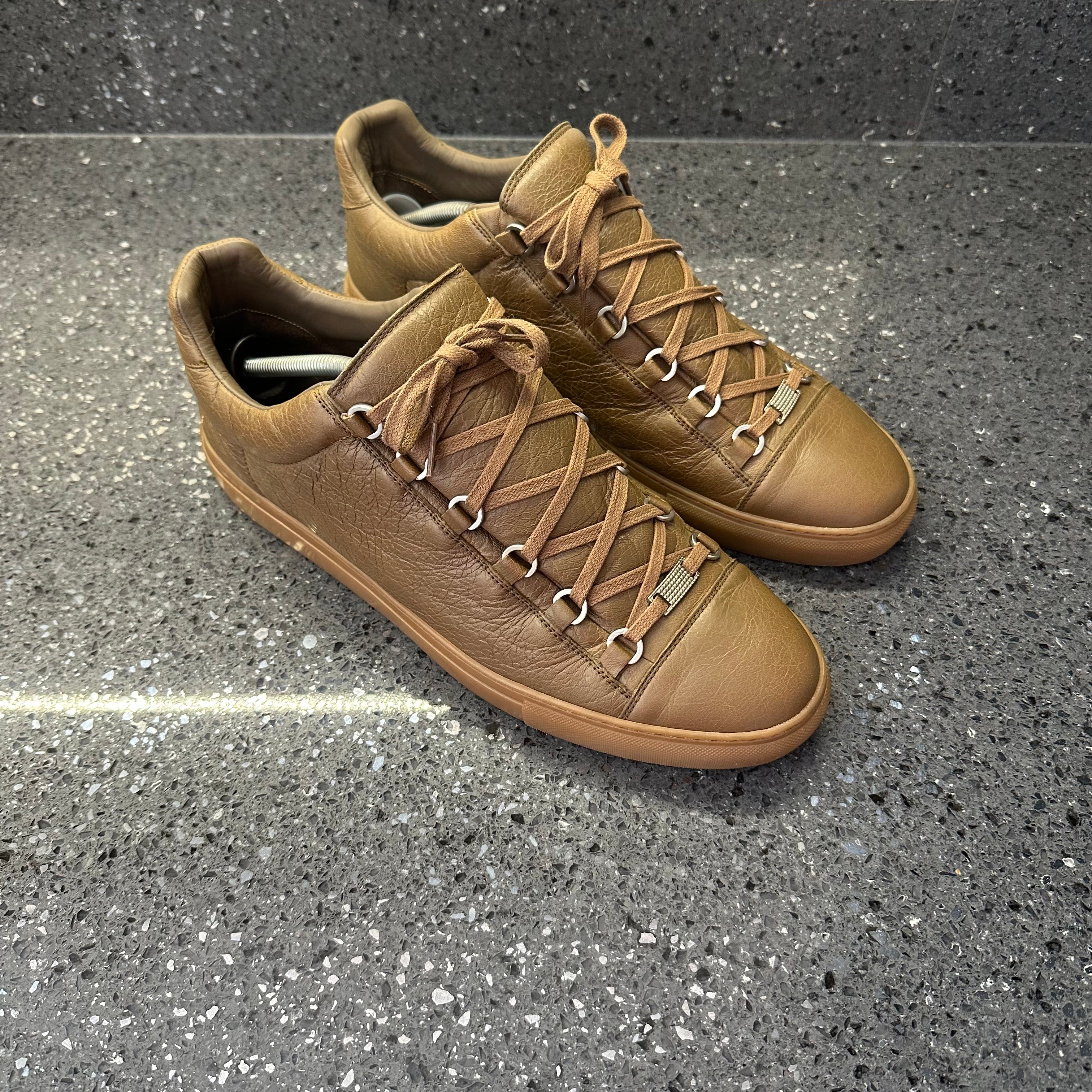 Balenciaga arena low mens gold on sale