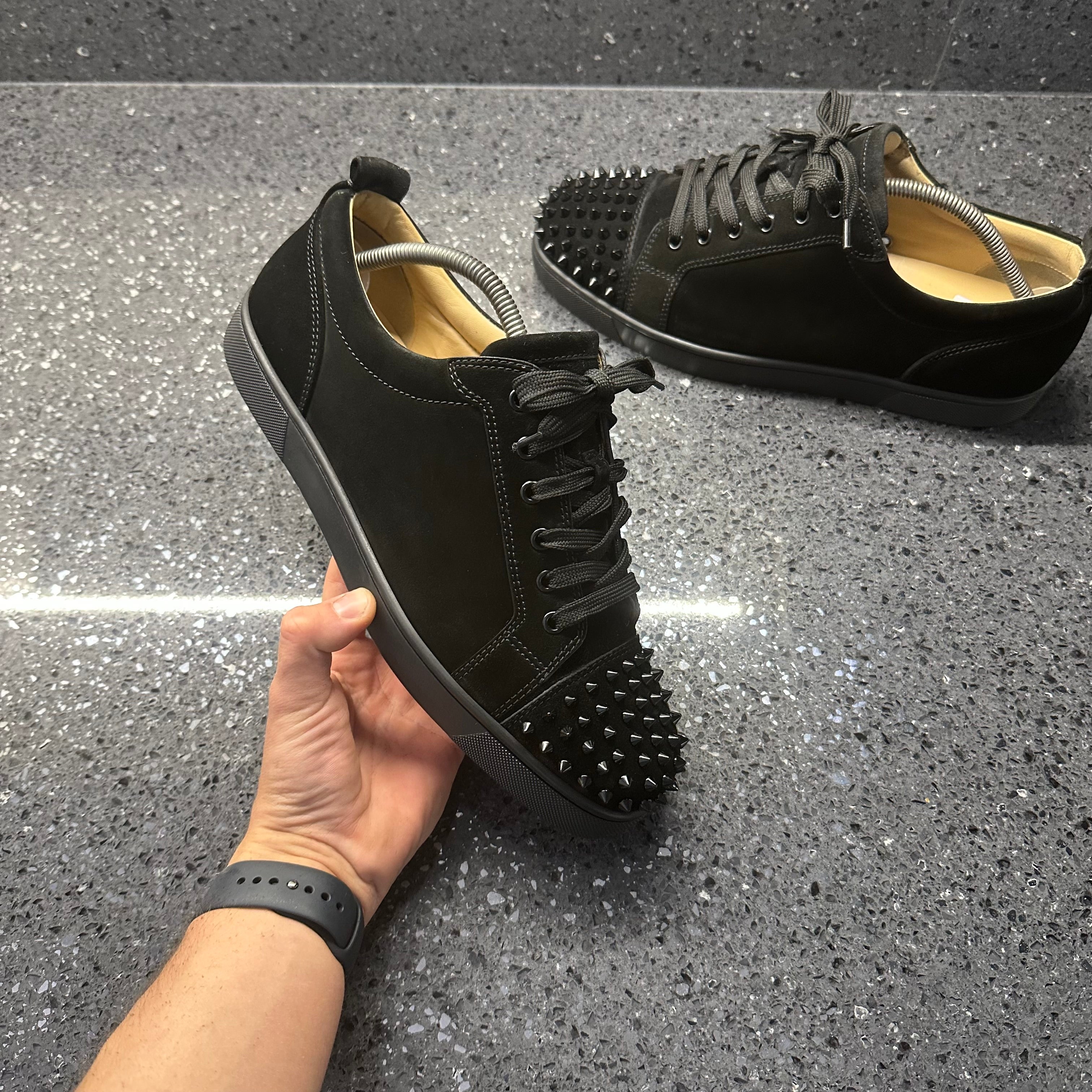 Leather Christian Louboutin Low Top Black CHRISTIAN LOUBOUTIN MENS