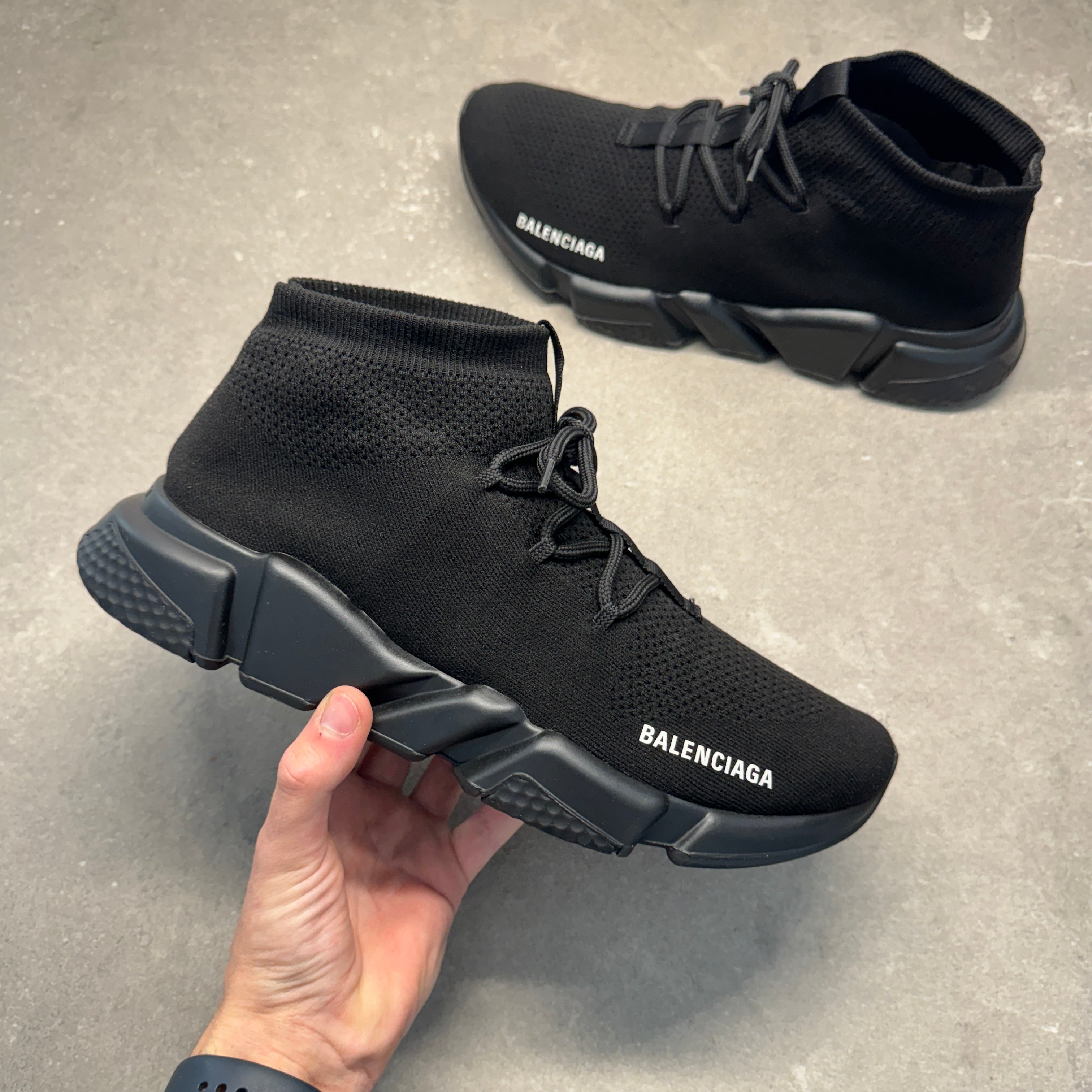 BALENCIAGA MENS SPEED BLACK EU 44 (FIT A UK 11) – Lovedkicks