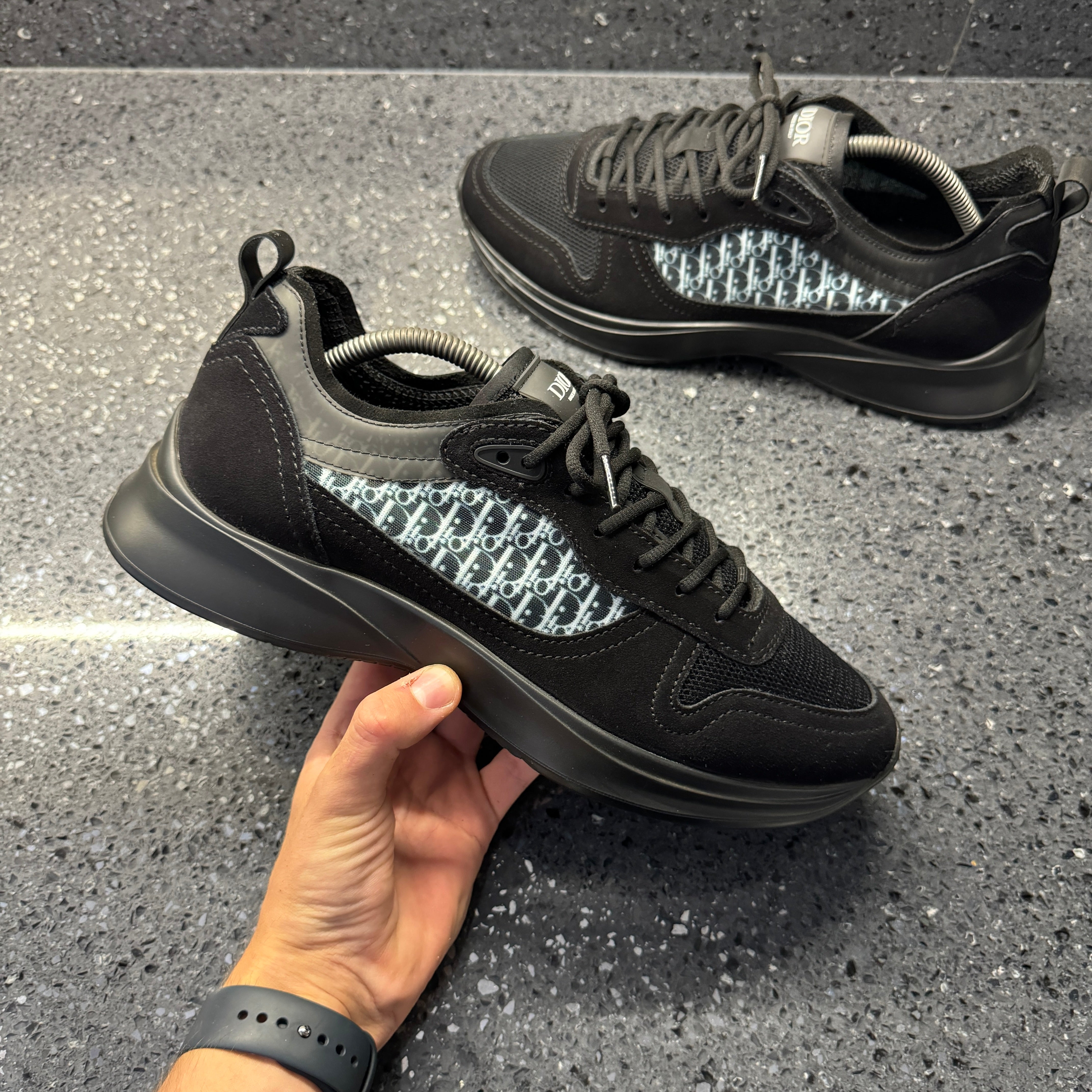 Black Dior Men Runners B30 Mens Dior Runners Sale Triple Black