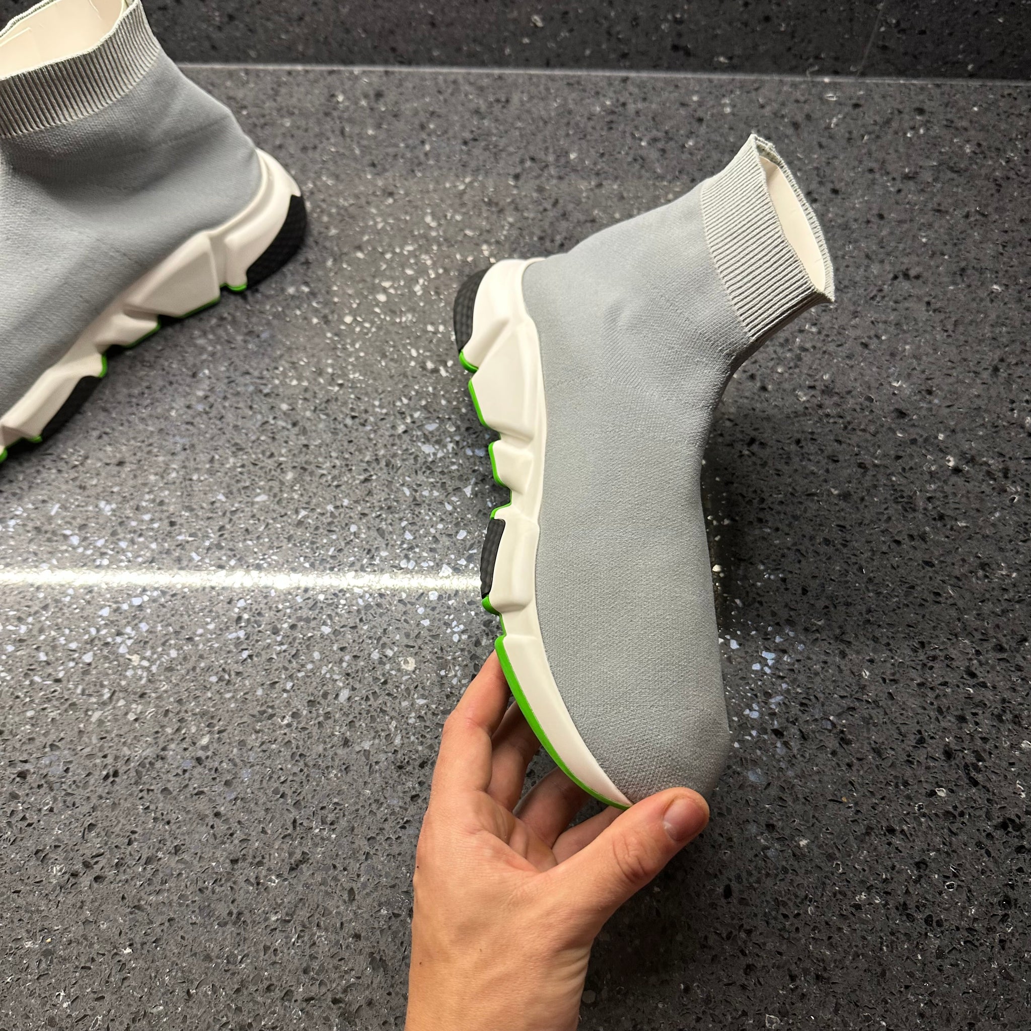 Balenciaga speed trainer grey on sale