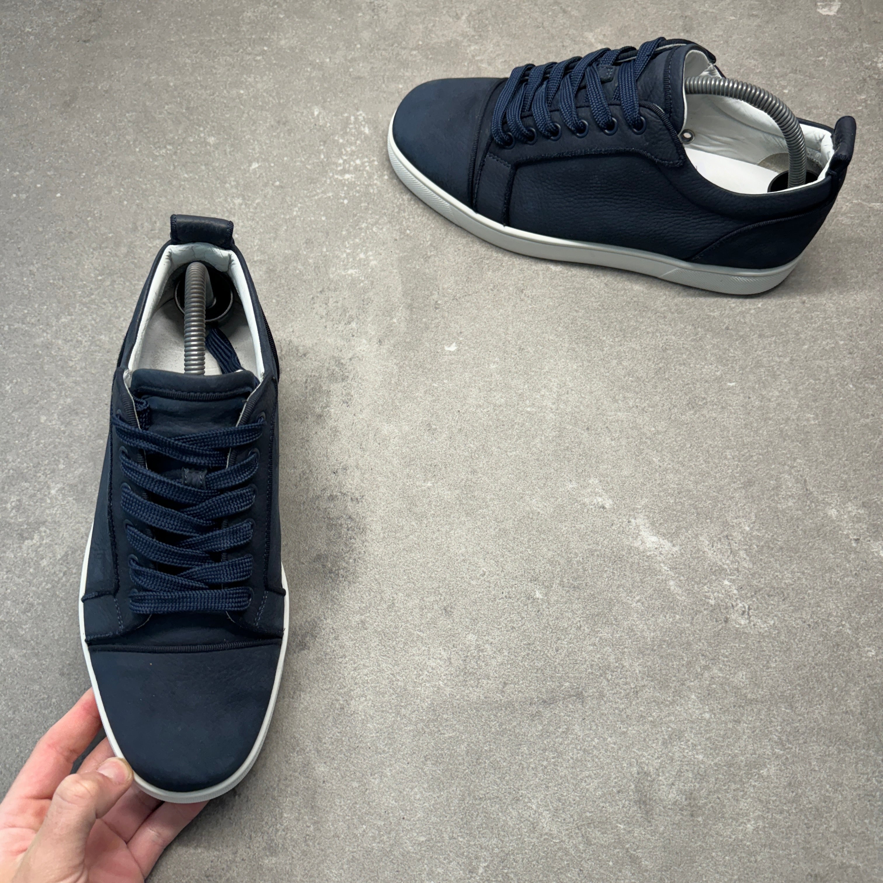 CHRISTIAN LOUBOUTIN MENS LOUIS JUNIORS NAVY EU 40 (FIT A UK 6.5