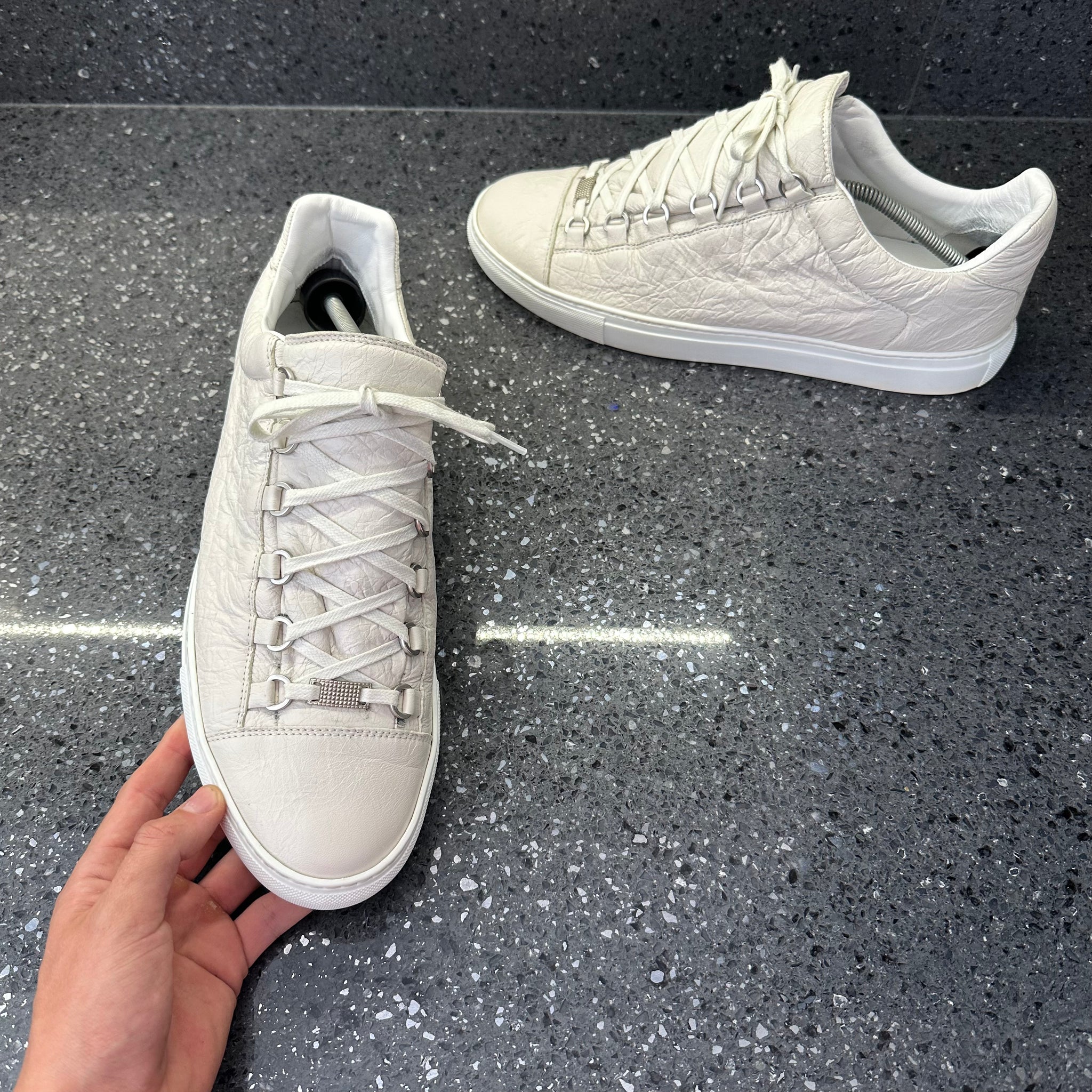 Balenciaga arena low mens white sales
