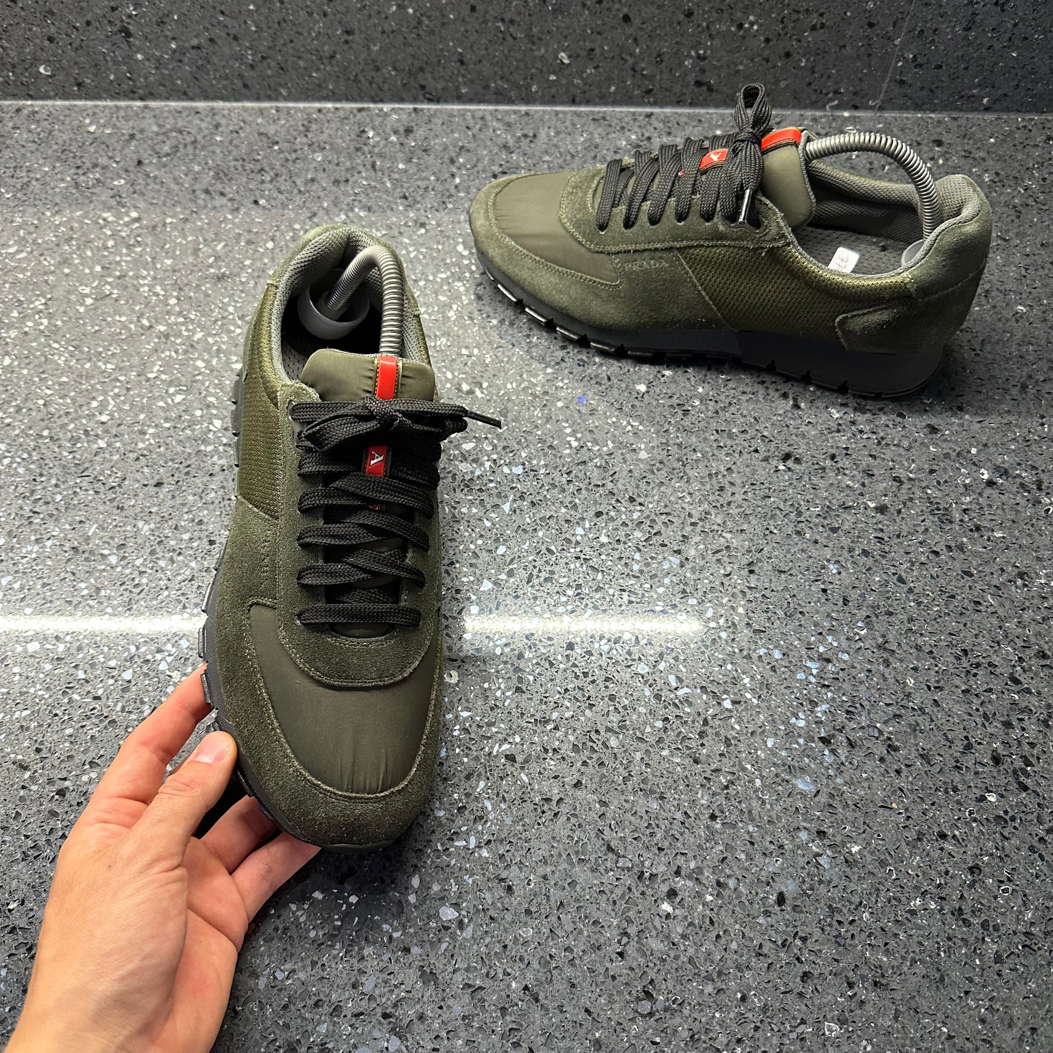 Prada Mens Camouflage Trainers Prada Sneakers Men's – Fashionably