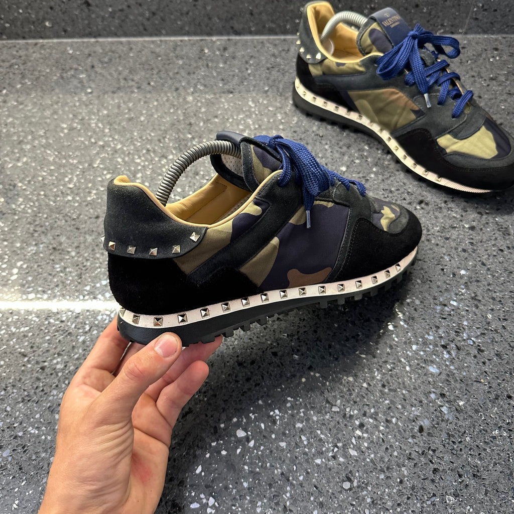 Valentino mens cheap studded trainers