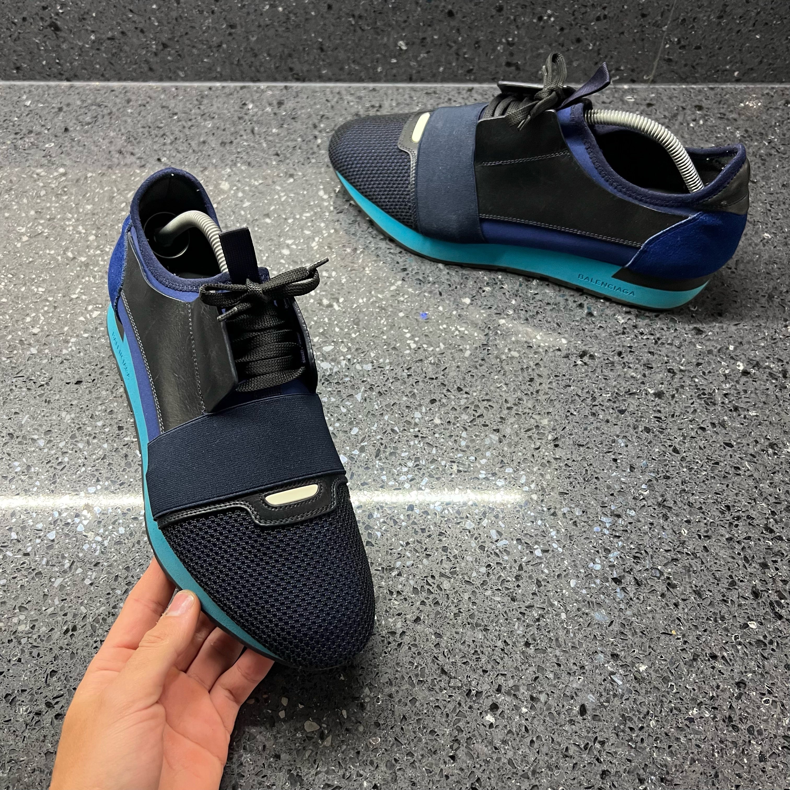BALENCIAGA MENS RUNNER BLUE EU 43 (FIT A UK - Main Image