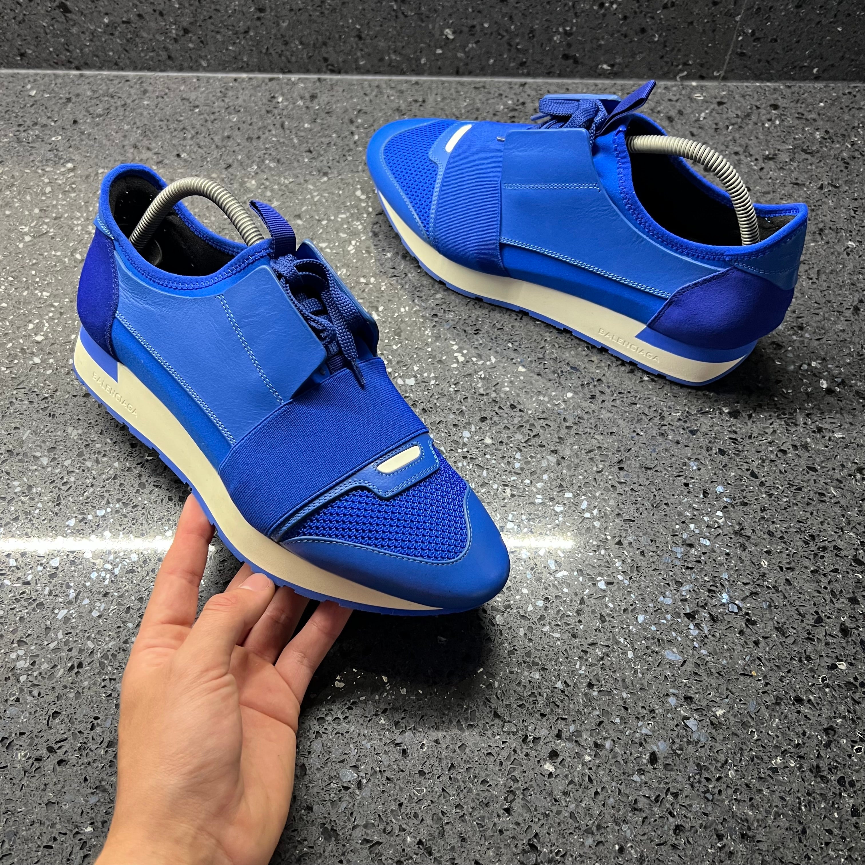 Balenciaga race sale runners mens blue