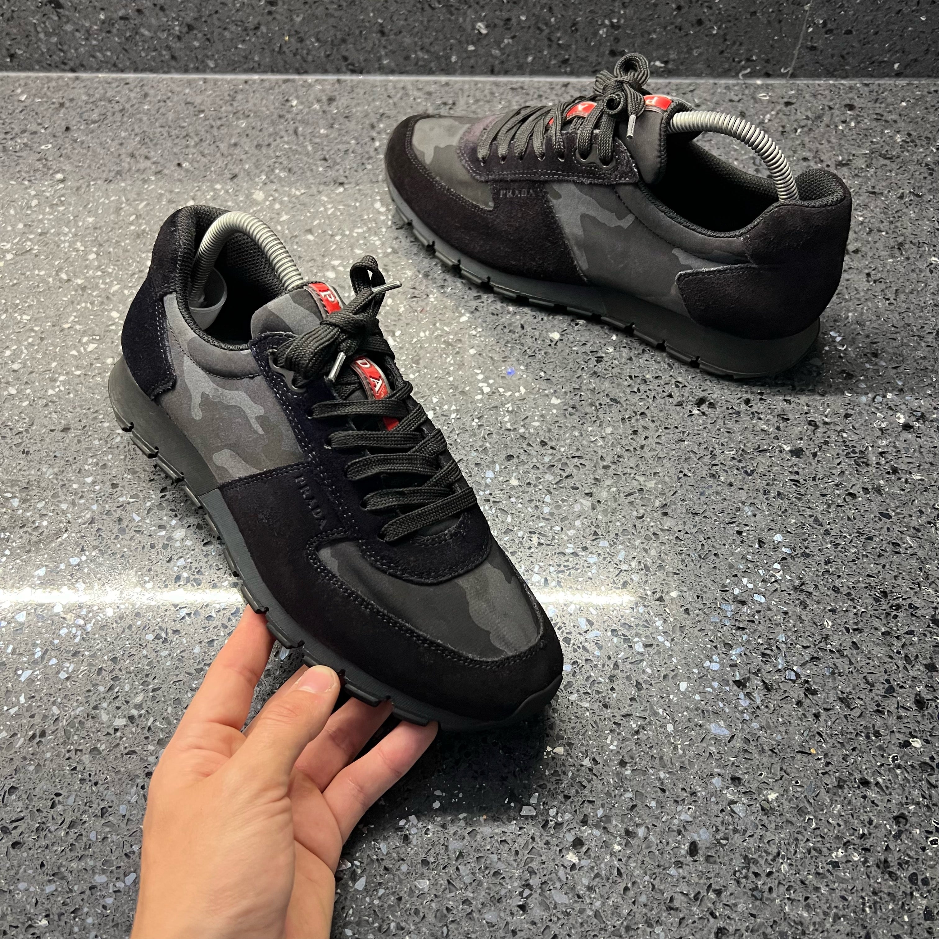 Prada on sale trainers navy