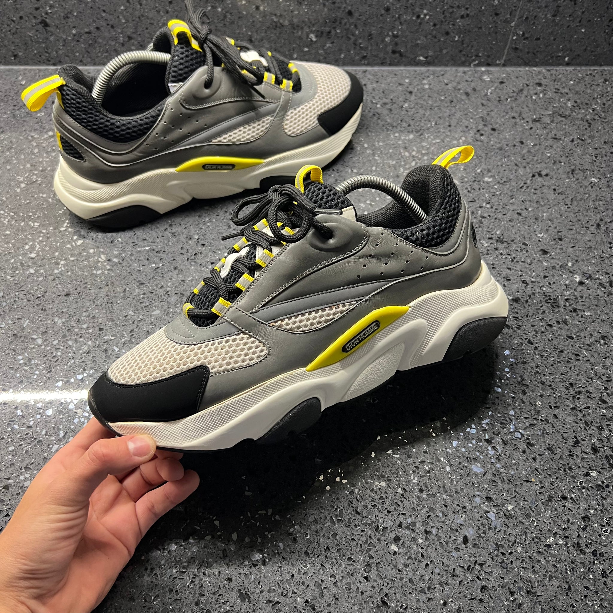 DIOR B22 MENS GREY EU 43.5 FIT A UK 9 Lovedkicks