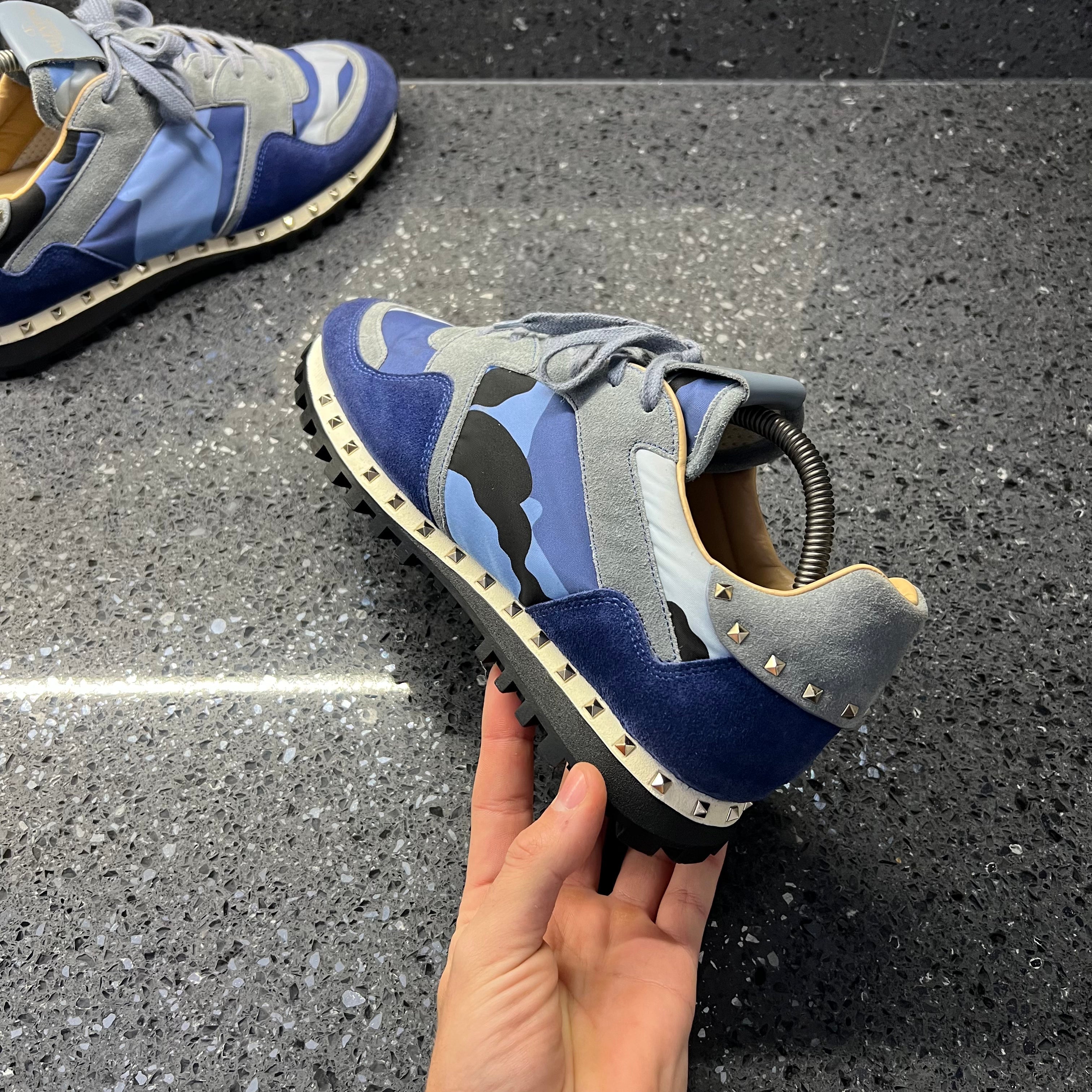 Mens valentino trainers on sale blue