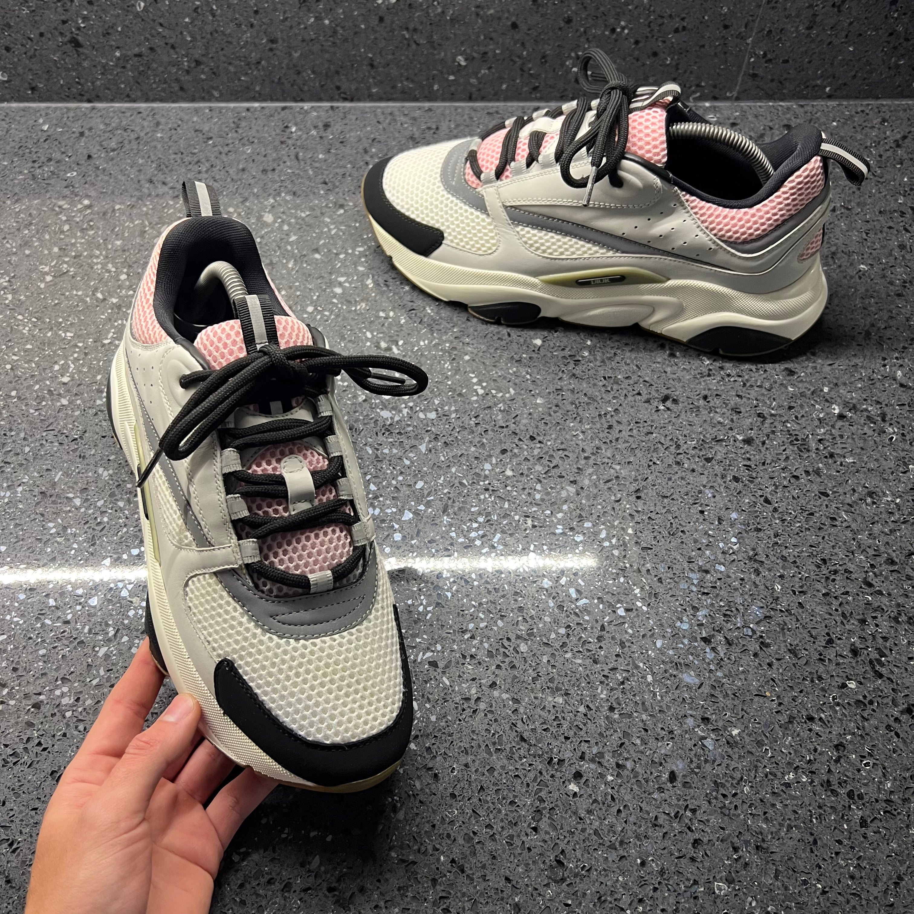 Dior B22 Pale Pink Grey - Gray - Low-top Sneakers