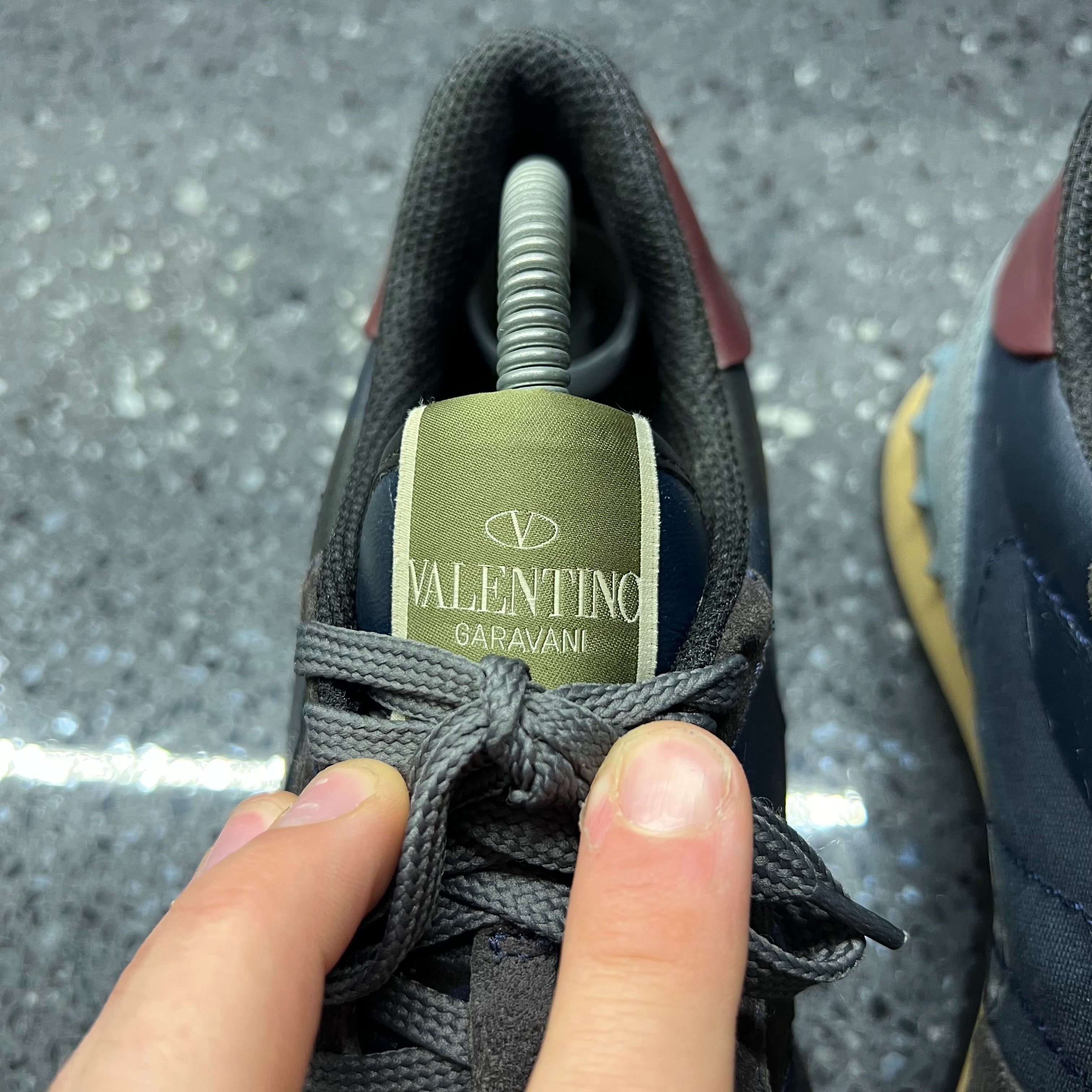 Valentino rock runners on sale navy